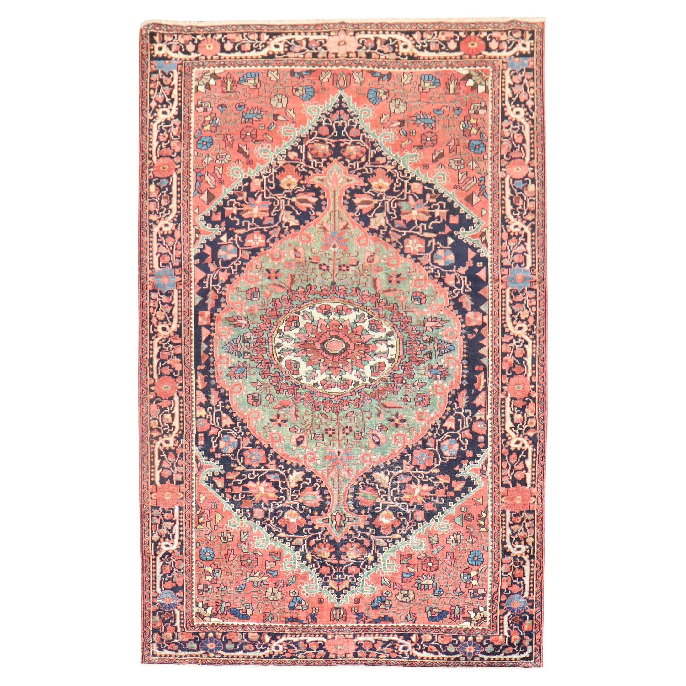 Collection Zabihi Antique Persian Sarouk Ferehan Rug en vente