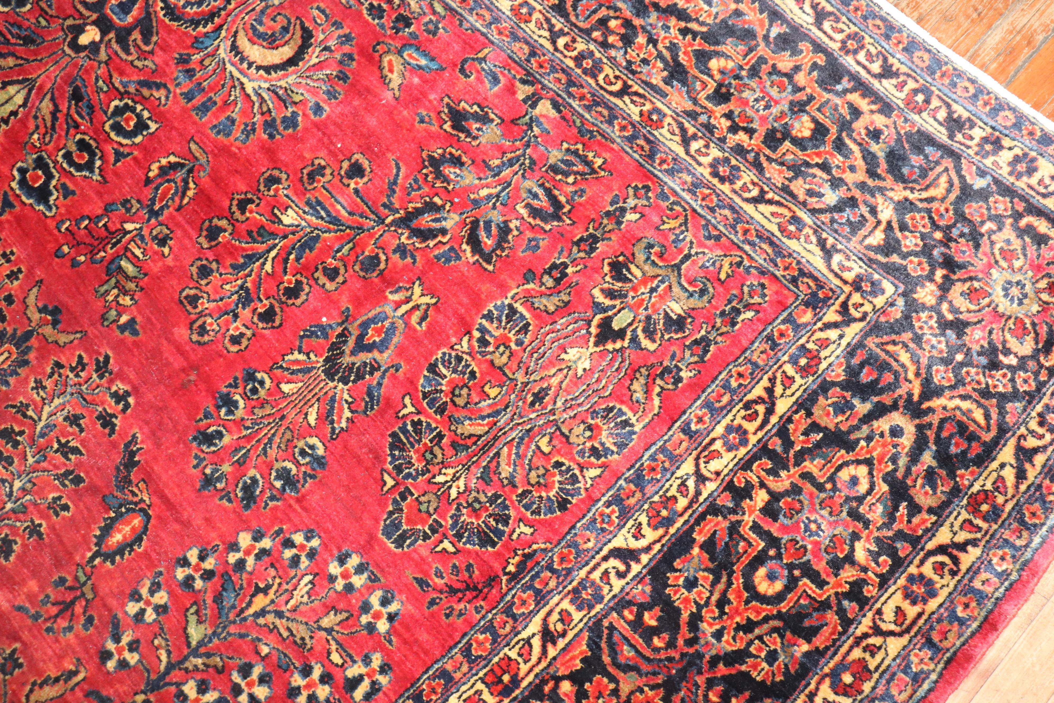 Empire Revival Zabihi Collection Antique Persian Sarouk Room Size Rug