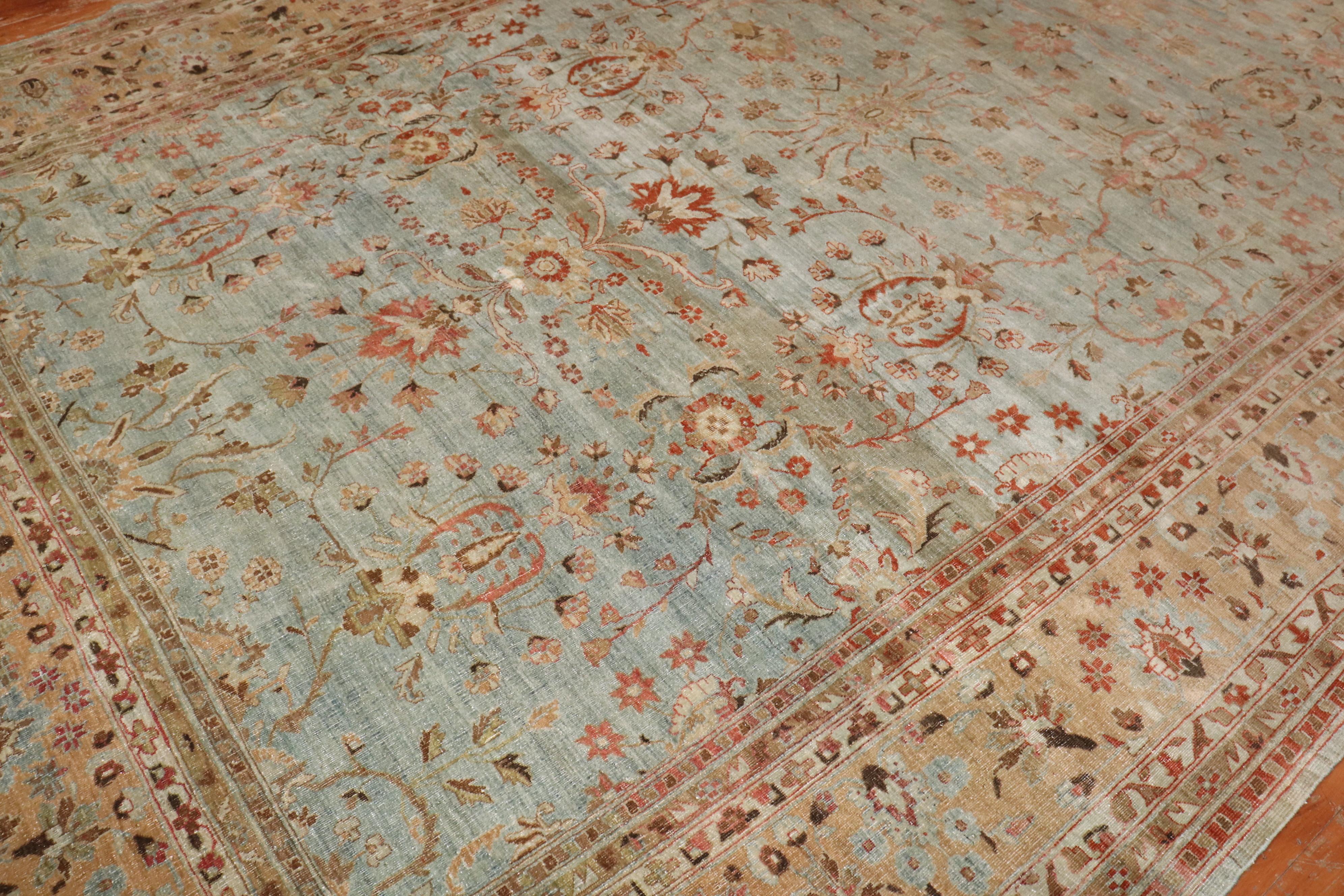 Noué à la main Tapis Sarouk persan ancien de la collection Zabihi en vente