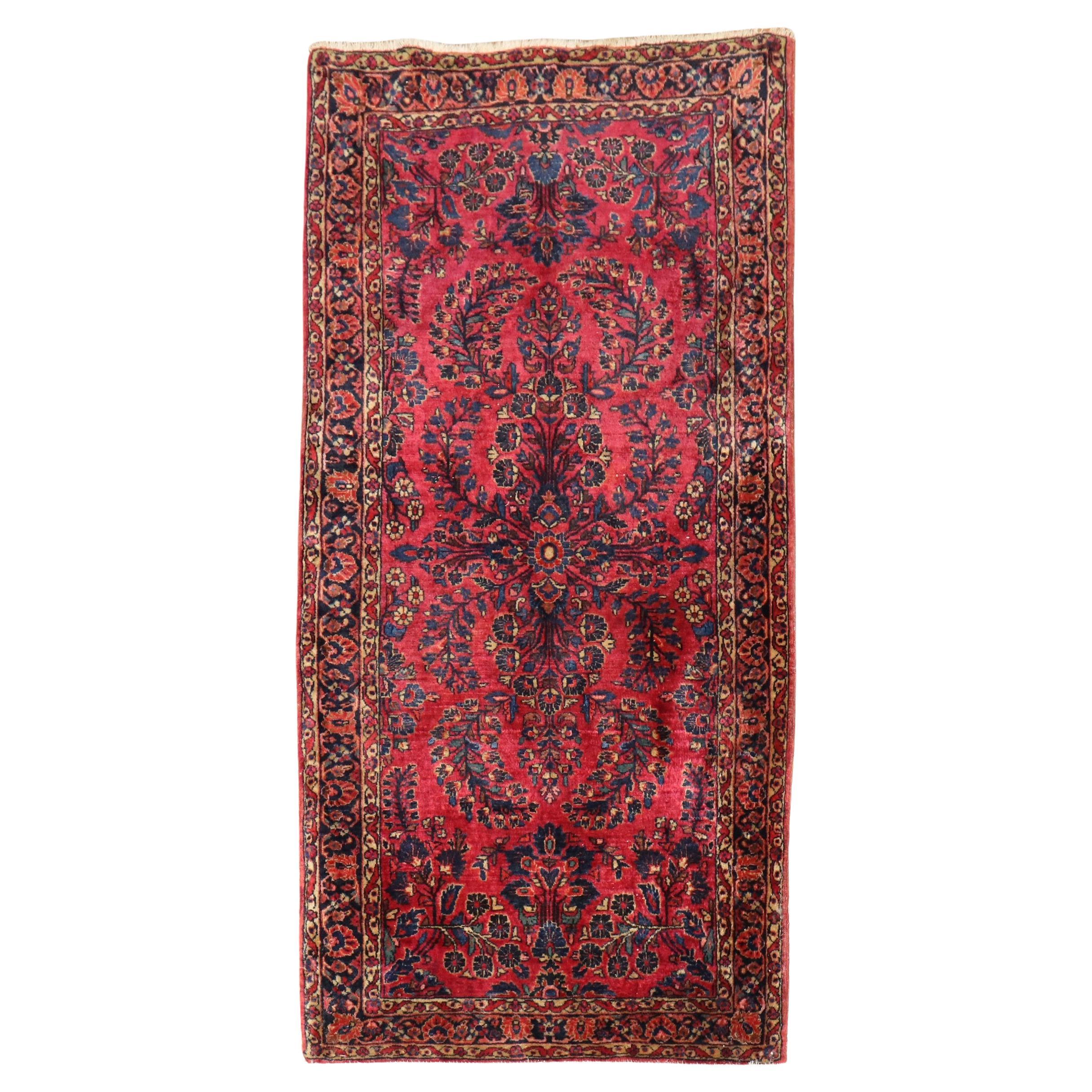 Zabihi Collection Antique Persian Sarouk Rug For Sale