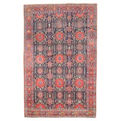 Zabihi Collection Vintage Persian Senneh Accent Rug