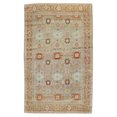 Zabihi Collection Vintage Persian Senneh Accent Rug