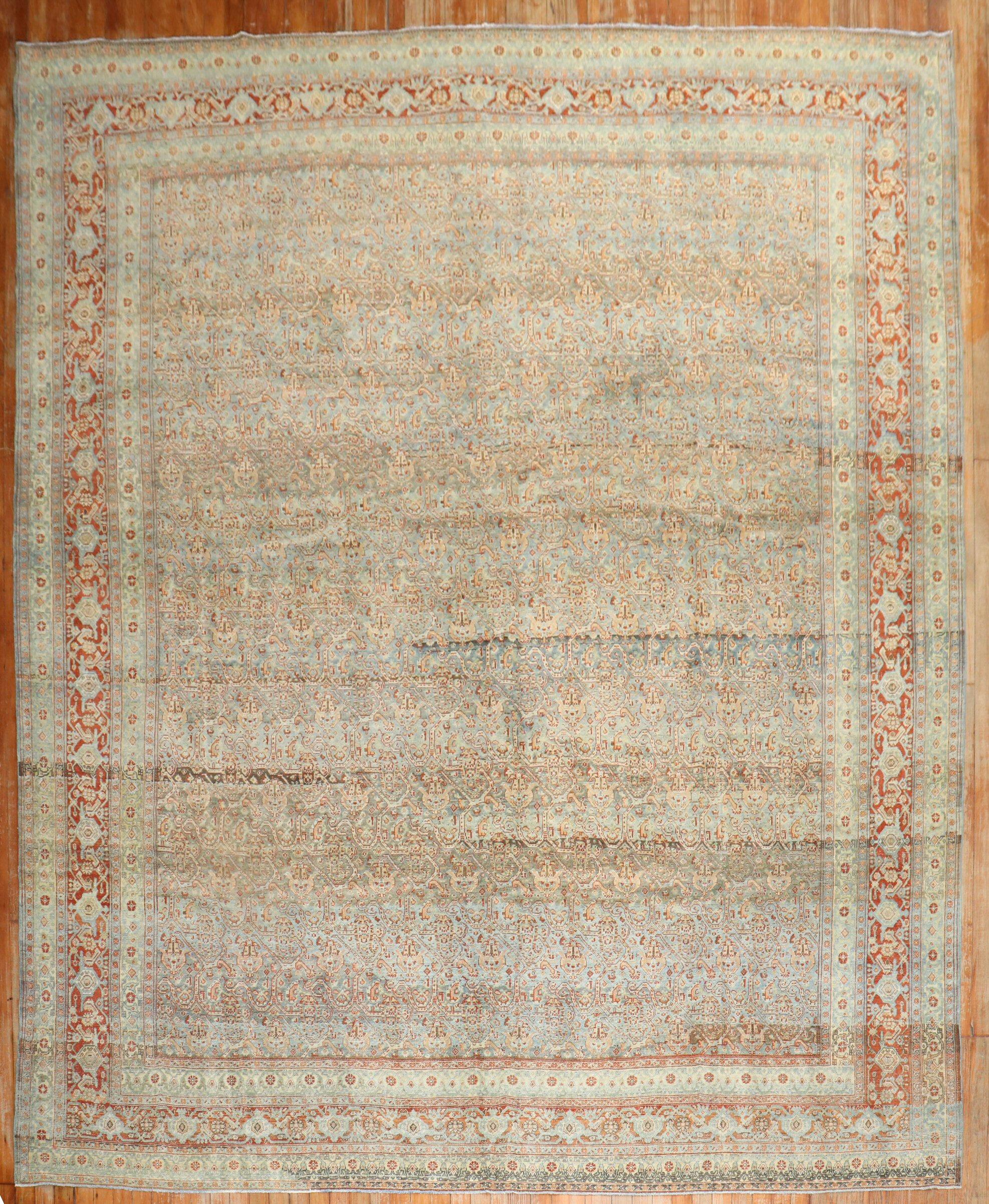 ein zimmergroßer persischer Senneh-Teppich aus den 1920er Jahren

Einzelheiten
Teppich nein.	j2364
Größe	9' x 11' 3