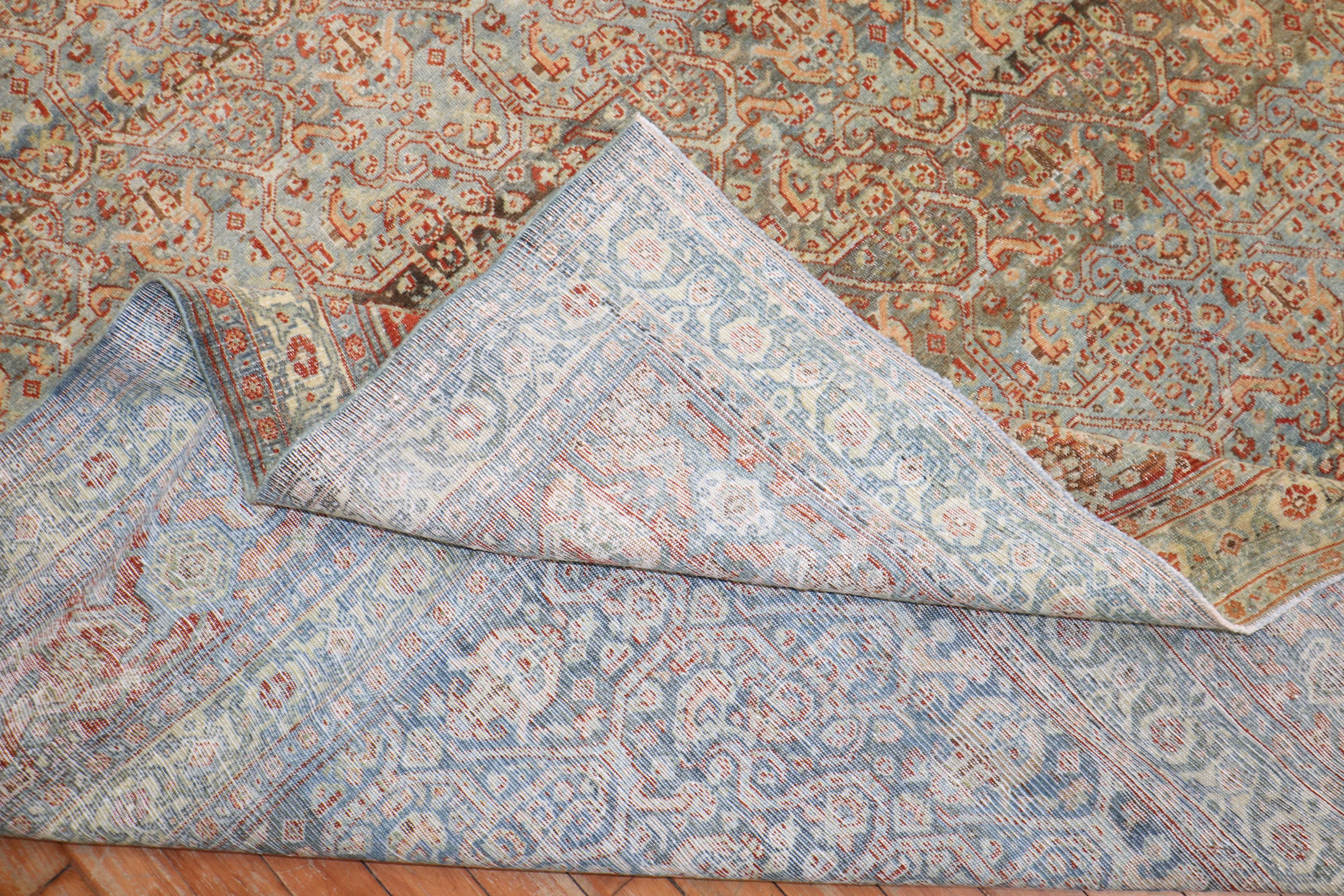 Zabihi Collection Antike Persische Senneh Room Rug im Angebot 6