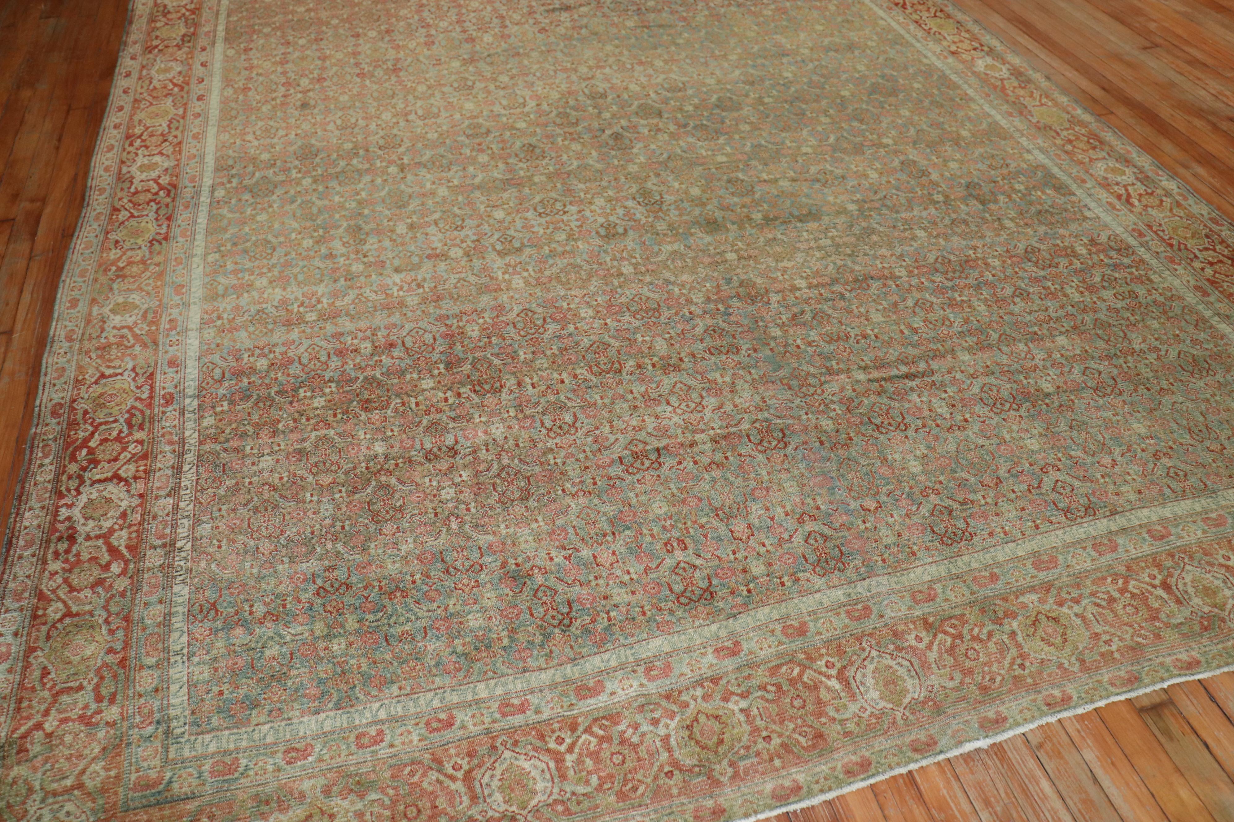 Antiker persischer Senneh-Teppich der Zabihi-Kollektion (Persisch) im Angebot