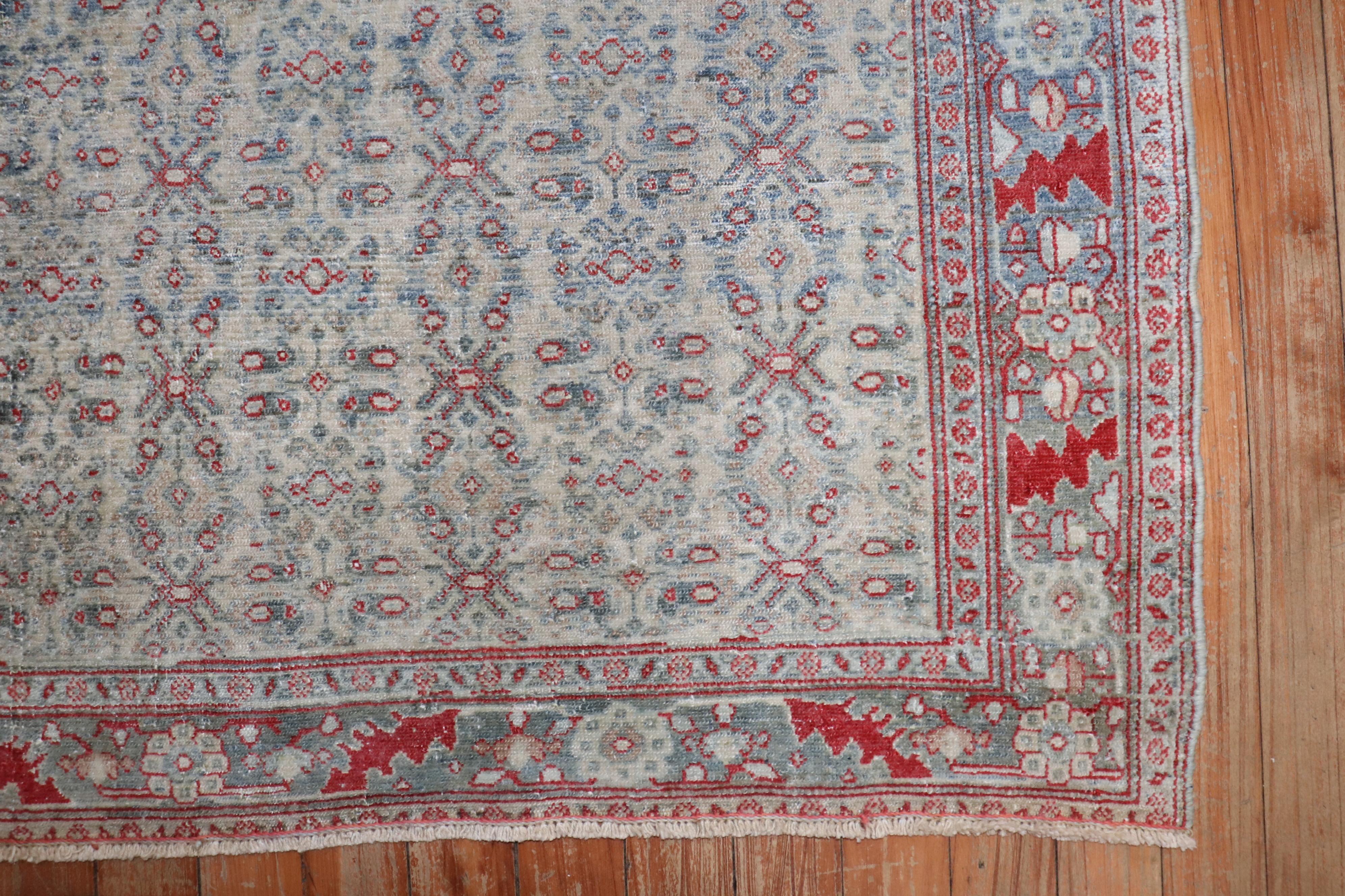 20th Century Zabihi Collection Antique Persian Senneh Rug For Sale