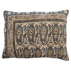 Zabihi Collection Antique Persian Senneh Rug Pillow