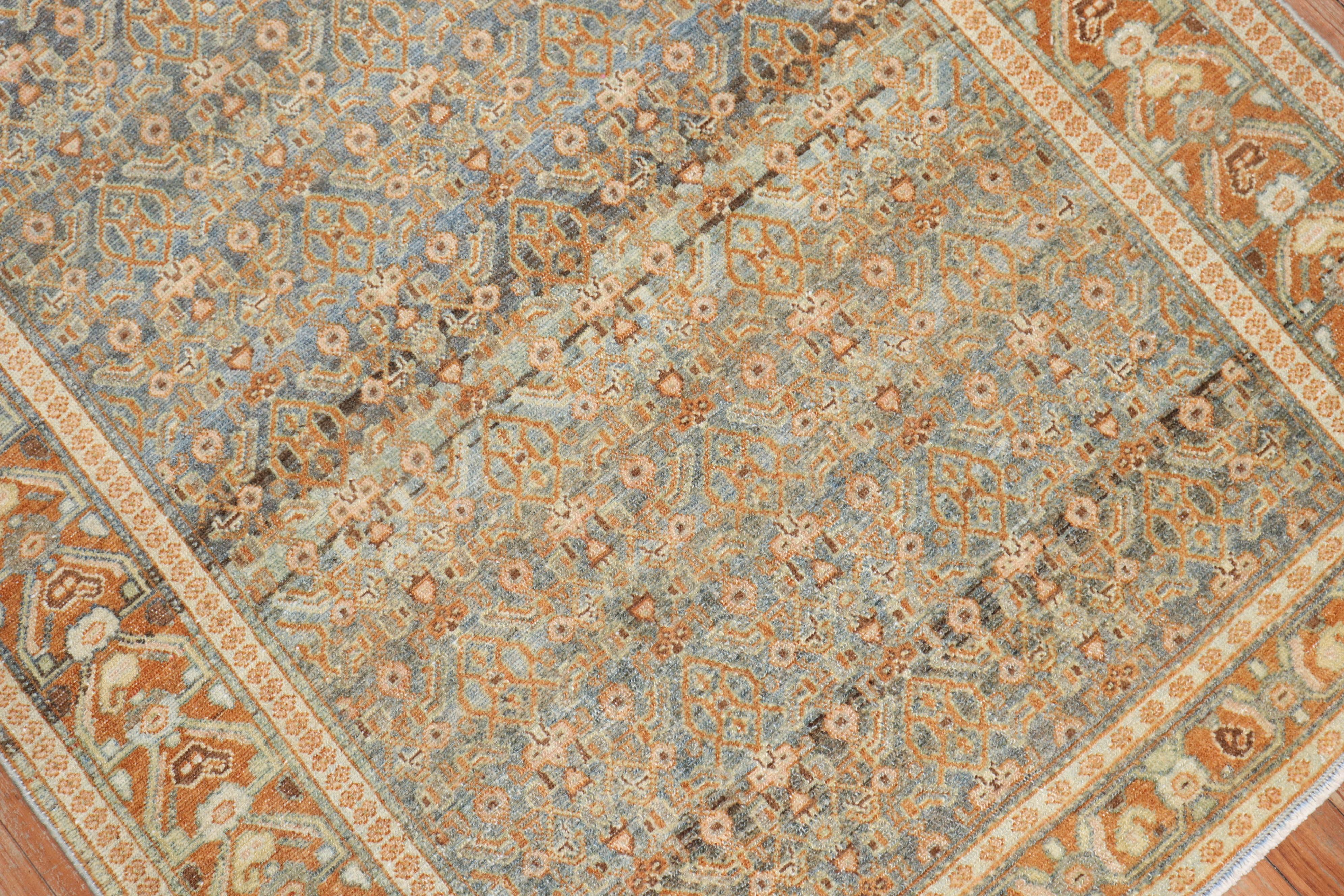 Colección Zabihi Alfombra persa antigua Senneh Scatter Lana en venta