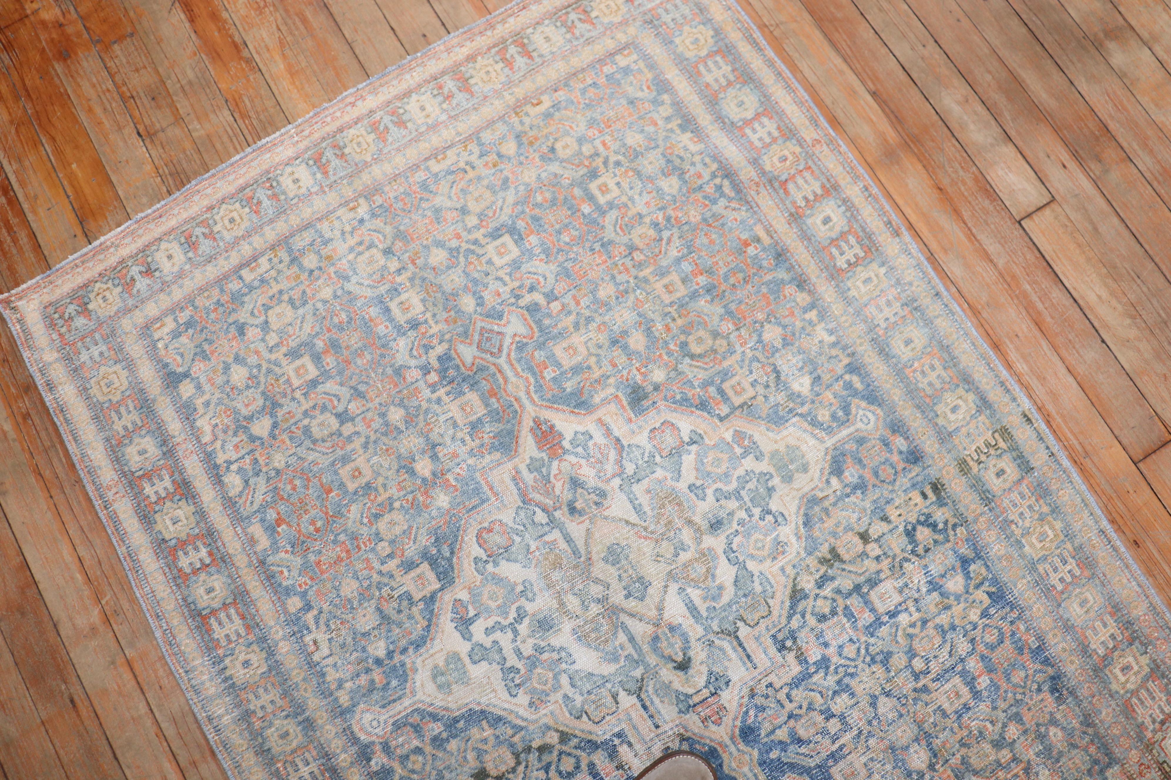 early 20th century Persian Senneh Accent Size Antique Rug

3'3'' x 4'7''


Antique Senneh rugs are one of the most distinctive of all Persian rugs, even though the designs are often similar to Bidjar rugs and Tabriz rugs but just touching the rugs.
