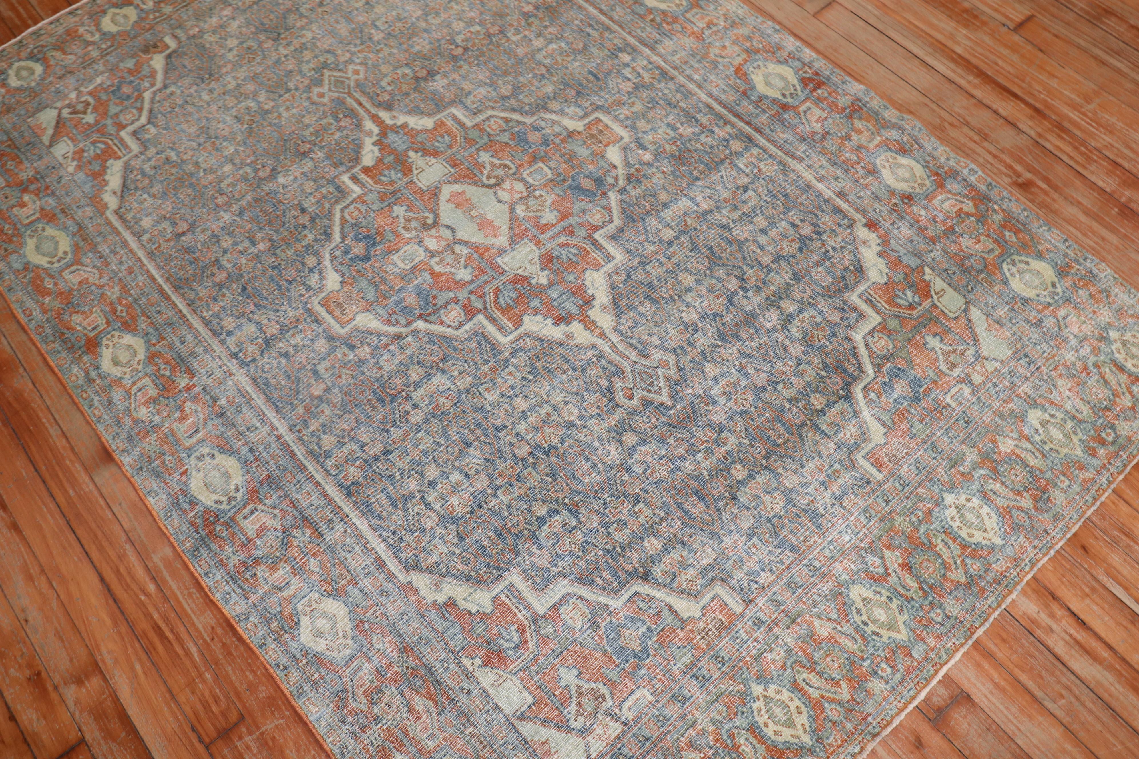early 20th century Persian Senneh Accent Size Antique Rug

4'3'' x 6'2''


Antique Senneh rugs are one of the most distinctive of all Persian rugs, even though the designs are often similar to Bidjar rugs and Tabriz rugs but just touching the rugs.