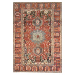 Tappeto Zabihi Collection Antique Persian Serapi Foyer Size