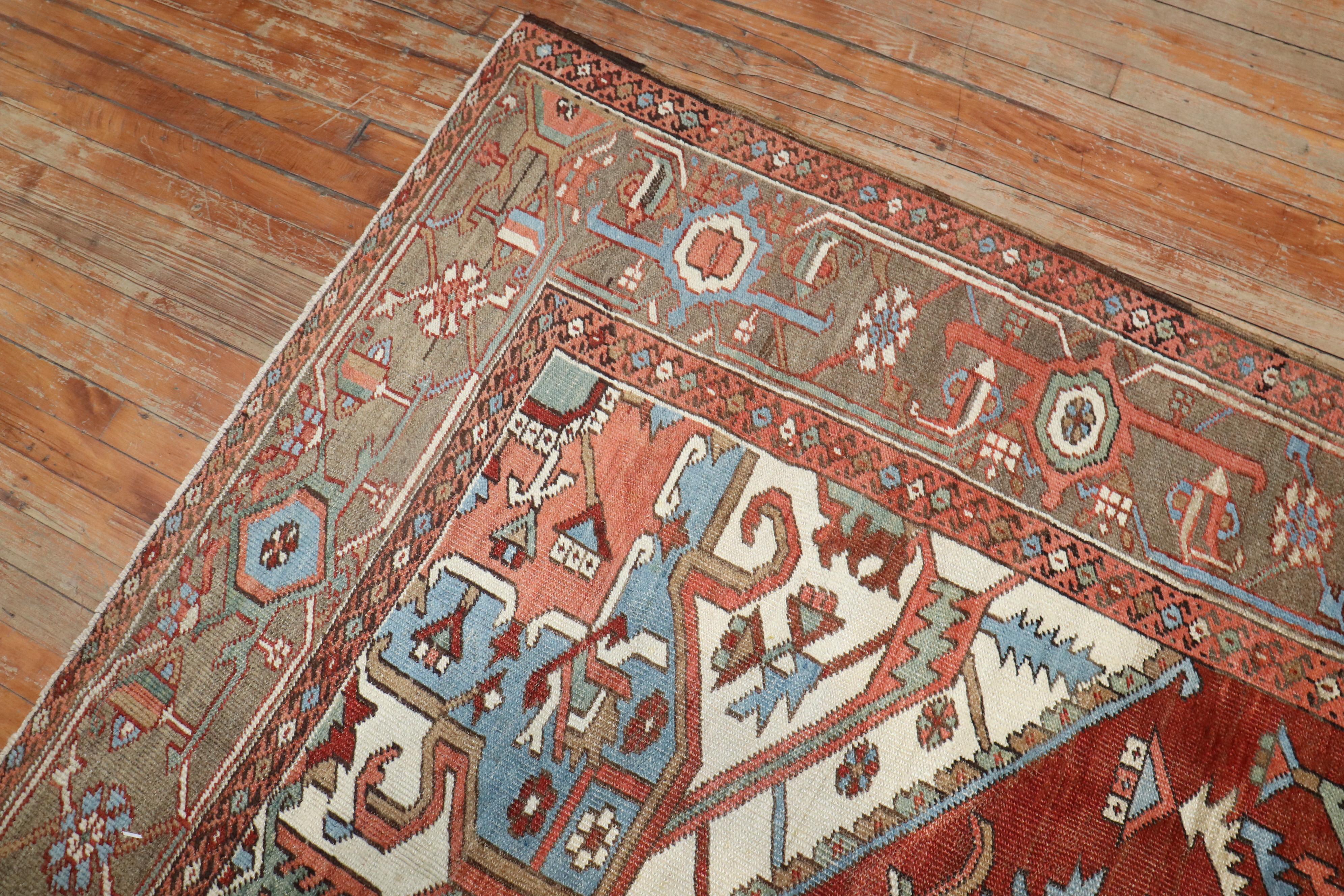 early 20th-century Persian Heriz Serapi Rug

Details
rug no.	j3273
size	9' 4