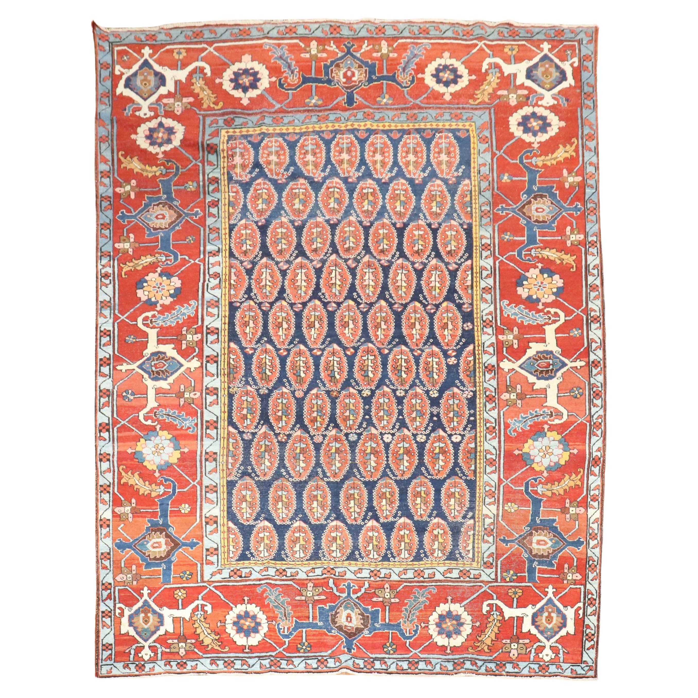 Colección Zabihi Alfombra Persa Antigua Serapi Heriz