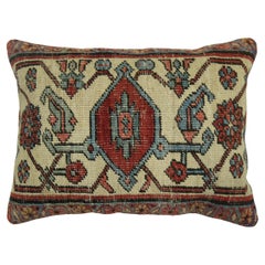 Zabihi Collection Antique Persian Serapi Rug Pillow
