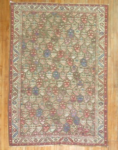 Zabihi Collection Antique Persian Square Bakshaish Rug