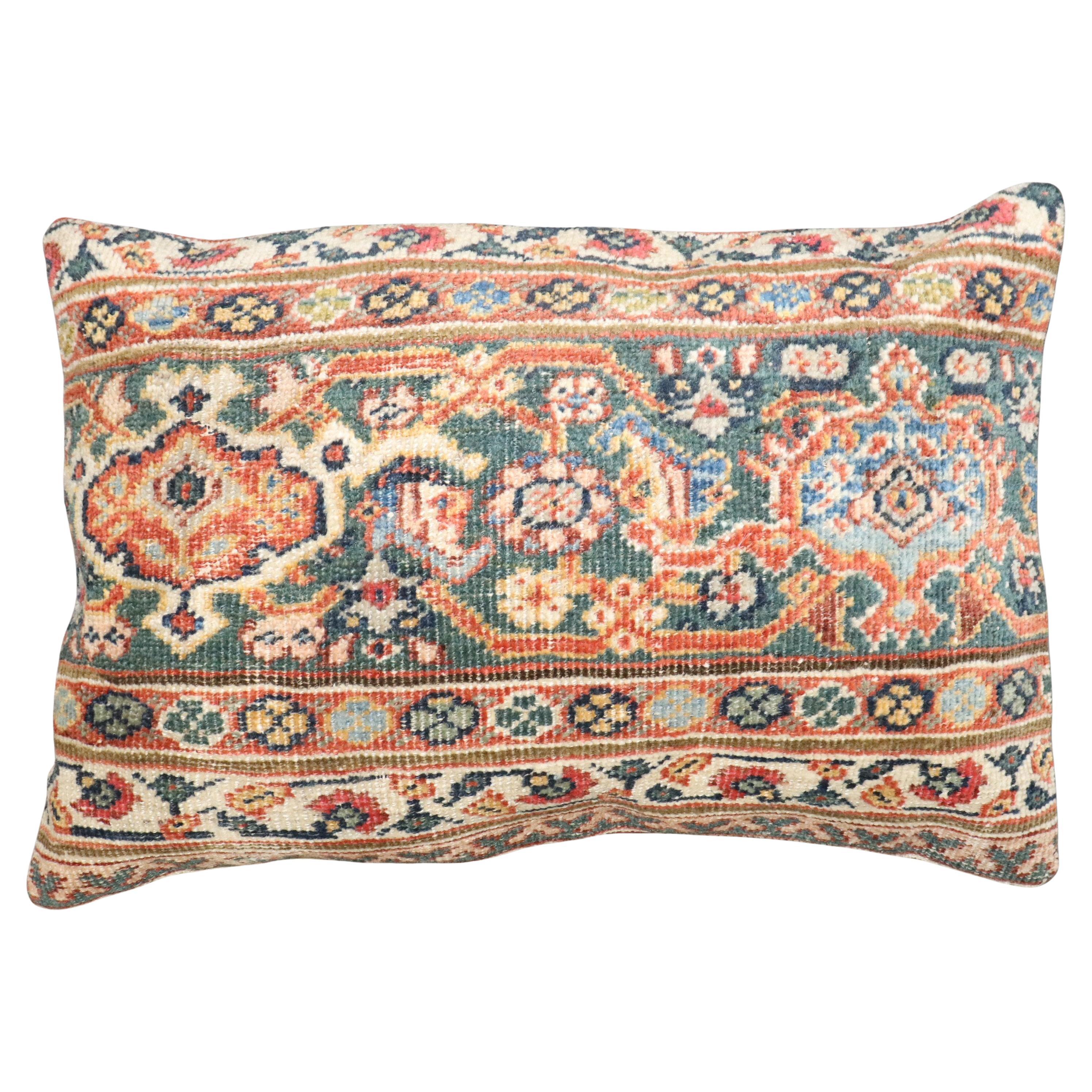 Zabihi Collection Antique Persian Sultanabad Mahal Large Pillow