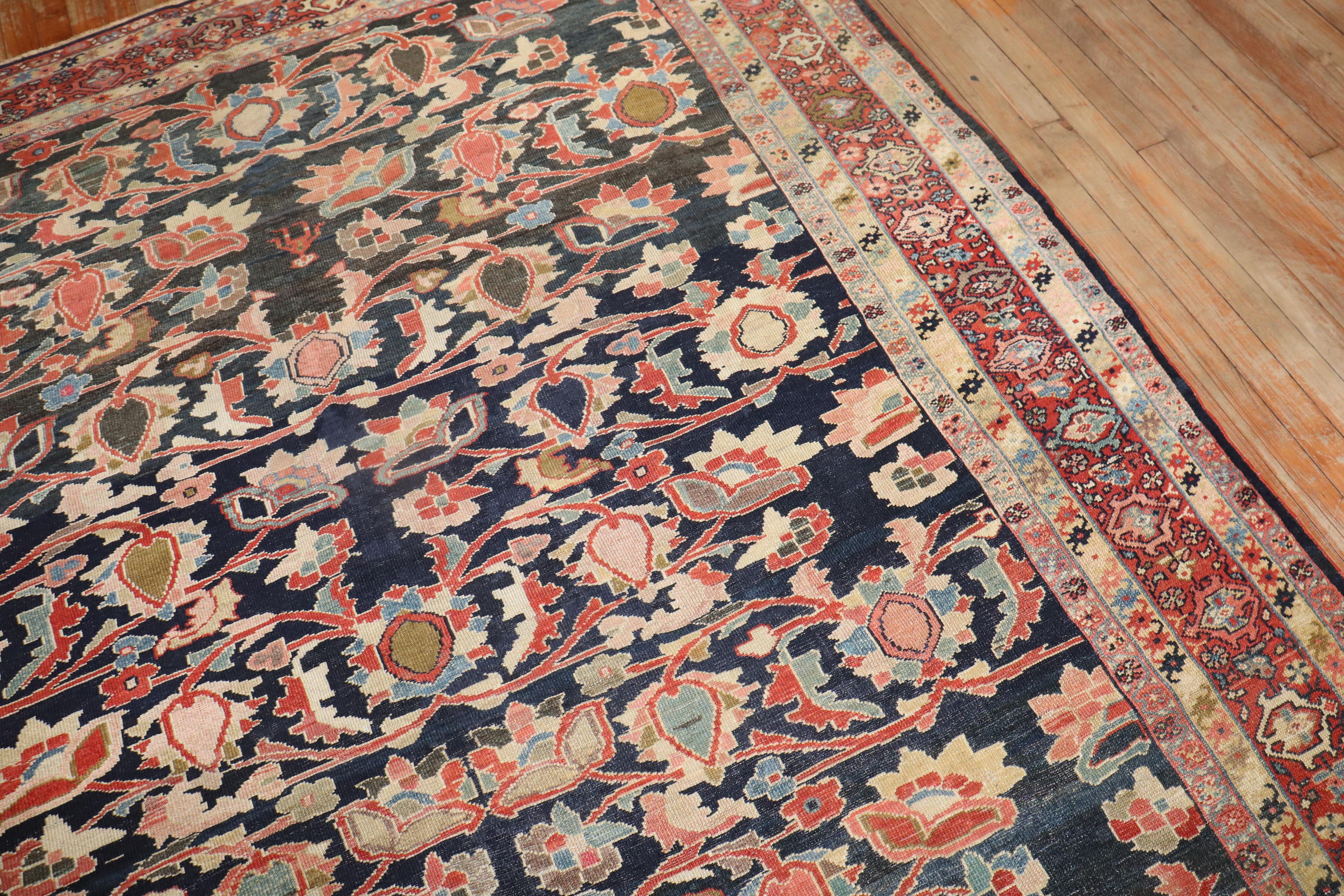 Zabihi Collection Antique Persian Sultanabad Rug For Sale 3