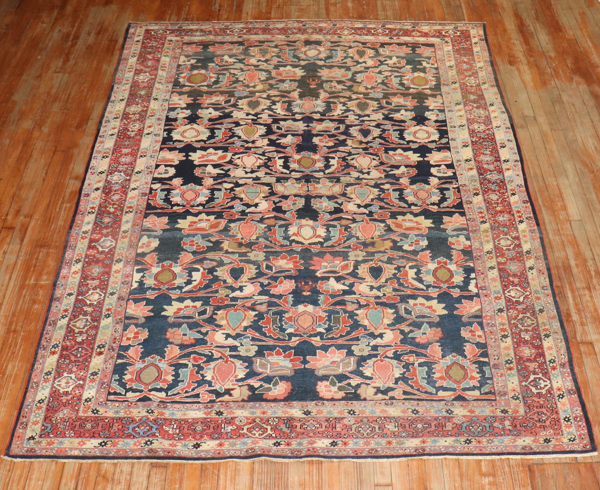 Zabihi Collection Antique Persian Sultanabad Rug For Sale 4