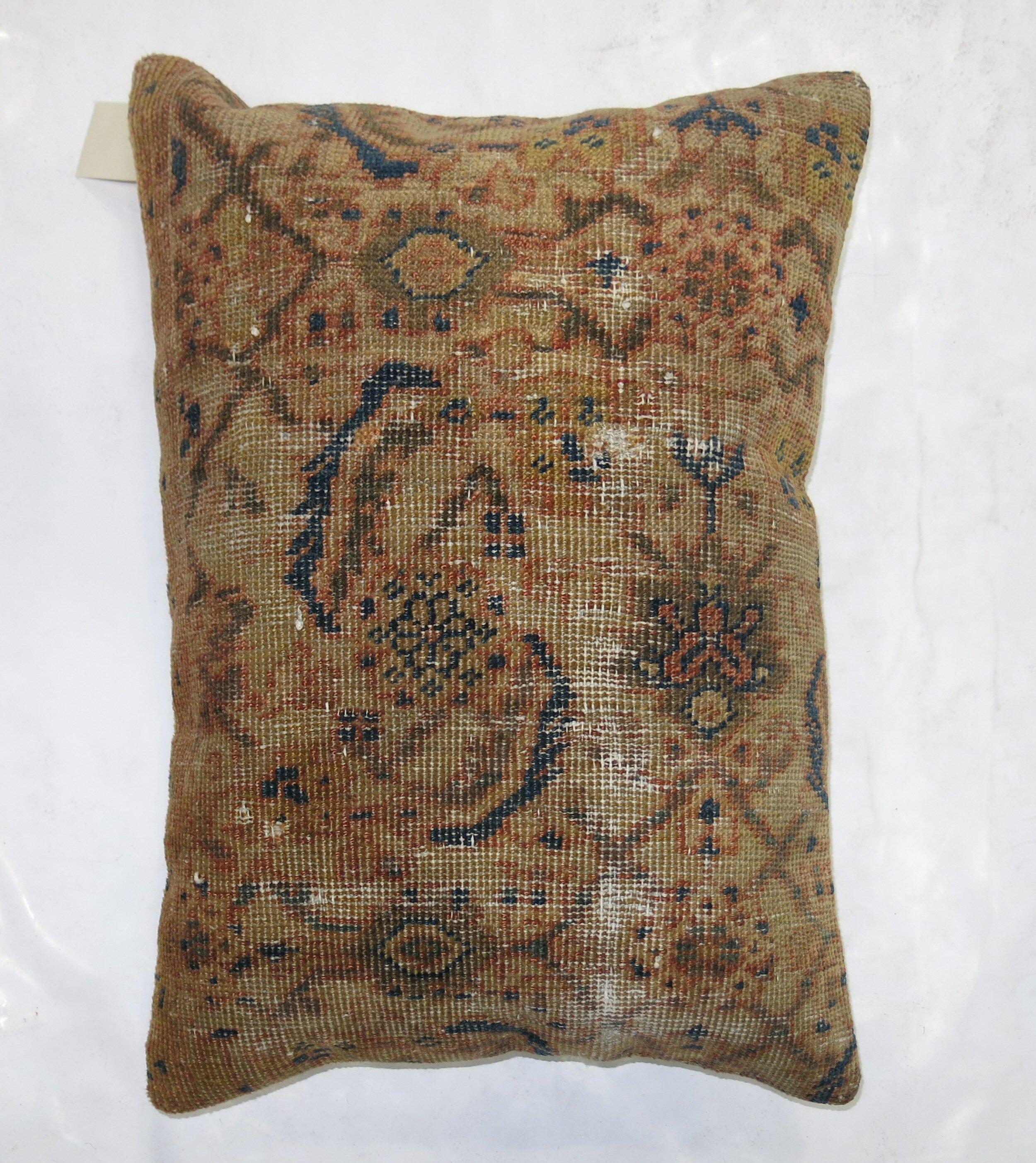 Coussin de tapis persan ancien Sultanabad Excellent état - En vente à New York, NY