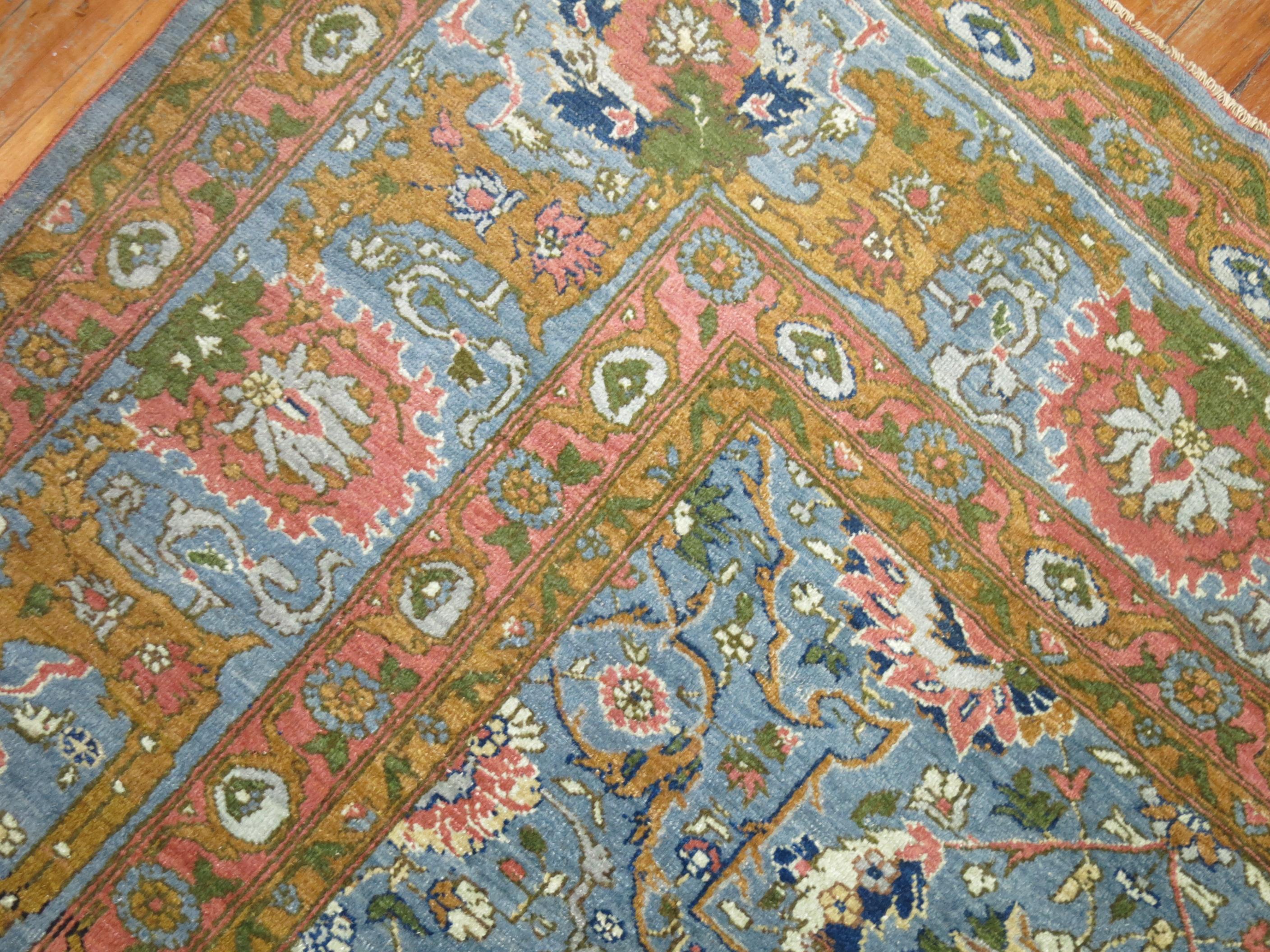 20th Century Zabihi Collection Antique Persian Tabriz Carpet For Sale