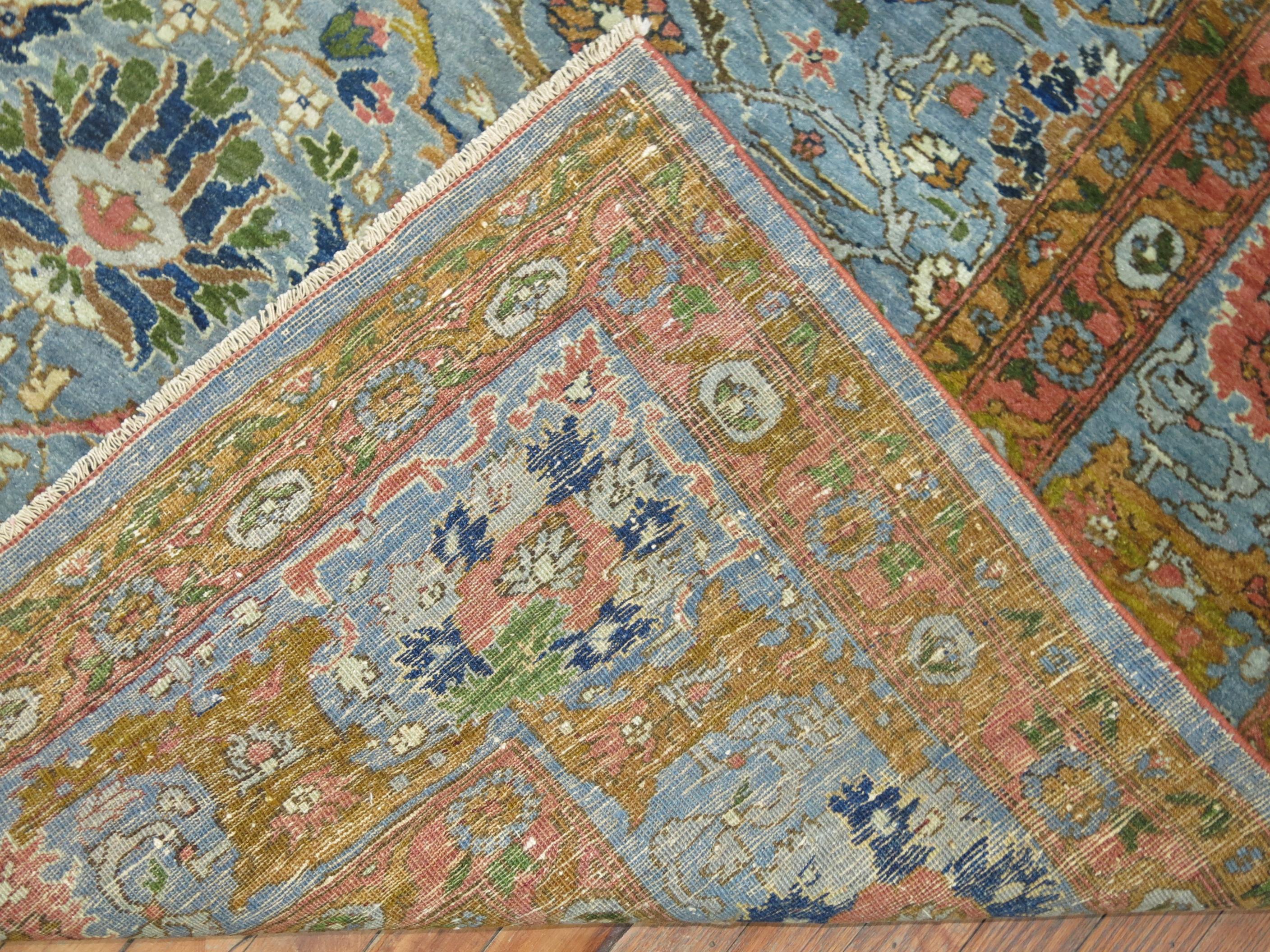 Zabihi Collection Antique Persian Tabriz Carpet For Sale 2