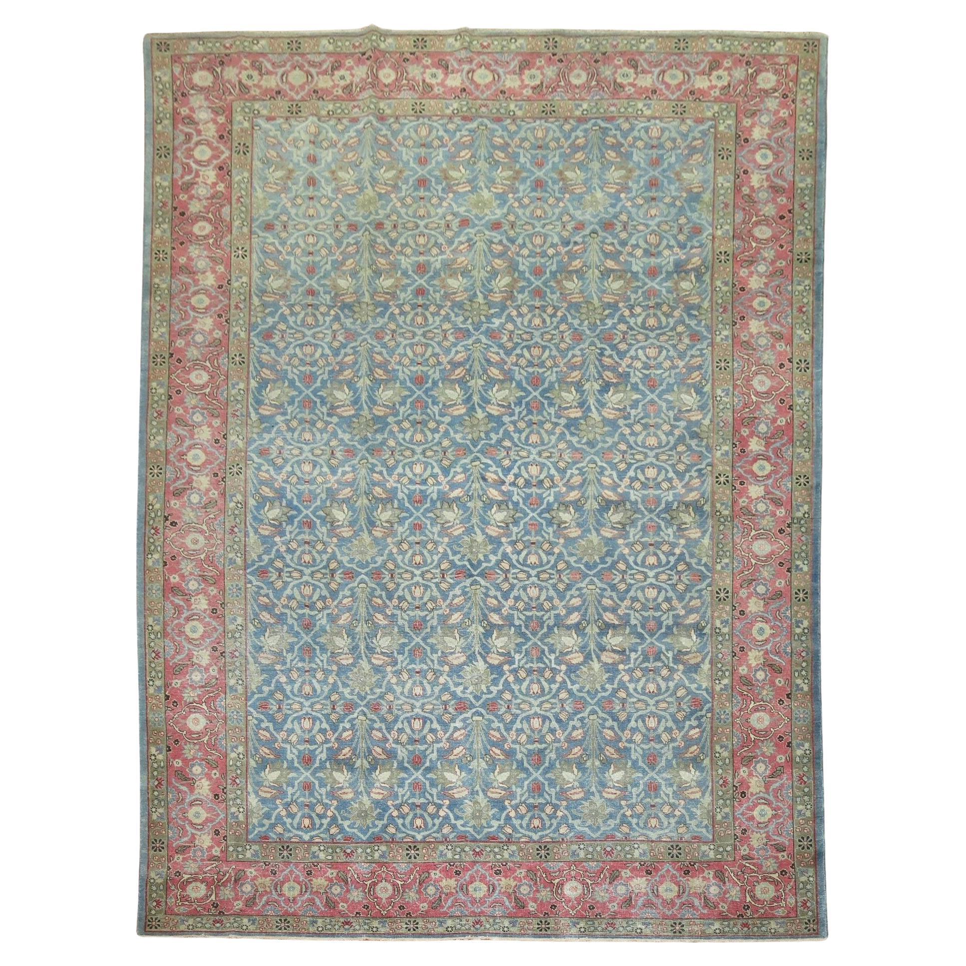 Zabihi Collection Antique Persian Tabriz Carpet For Sale