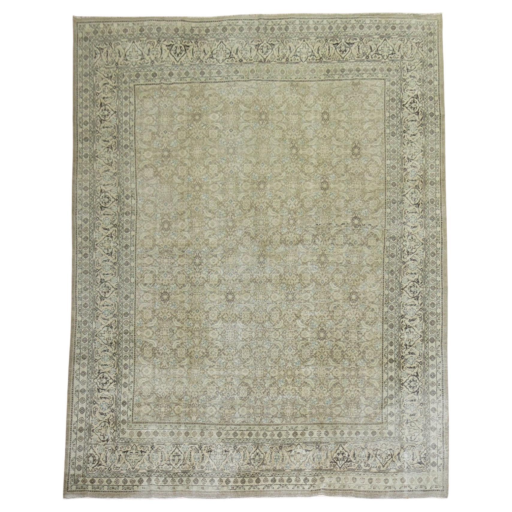 Zabihi Collection Antique Persian Tabriz Room Rug