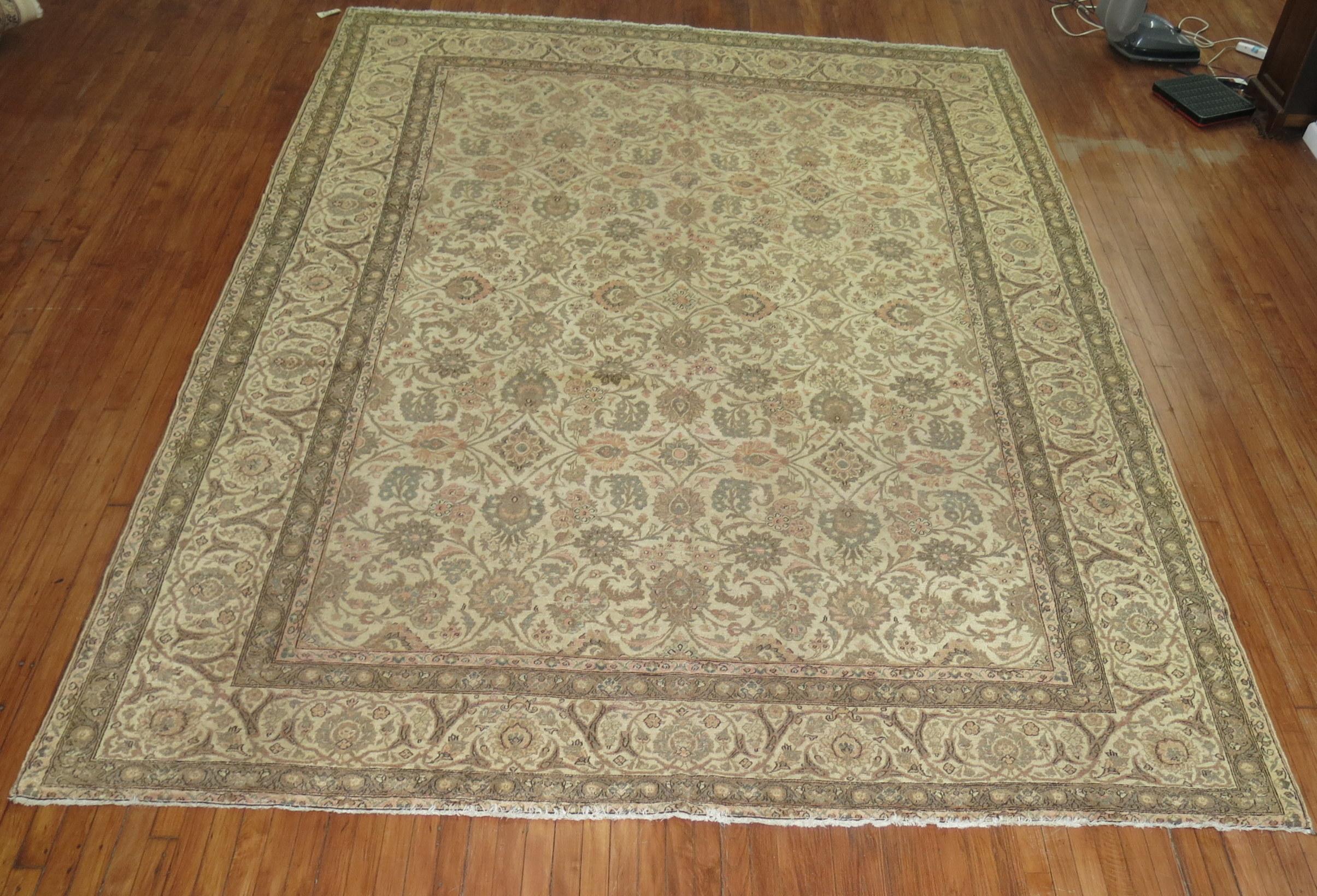Tapis persan ancien de la collection Zabihi de Tabriz Bon état - En vente à New York, NY