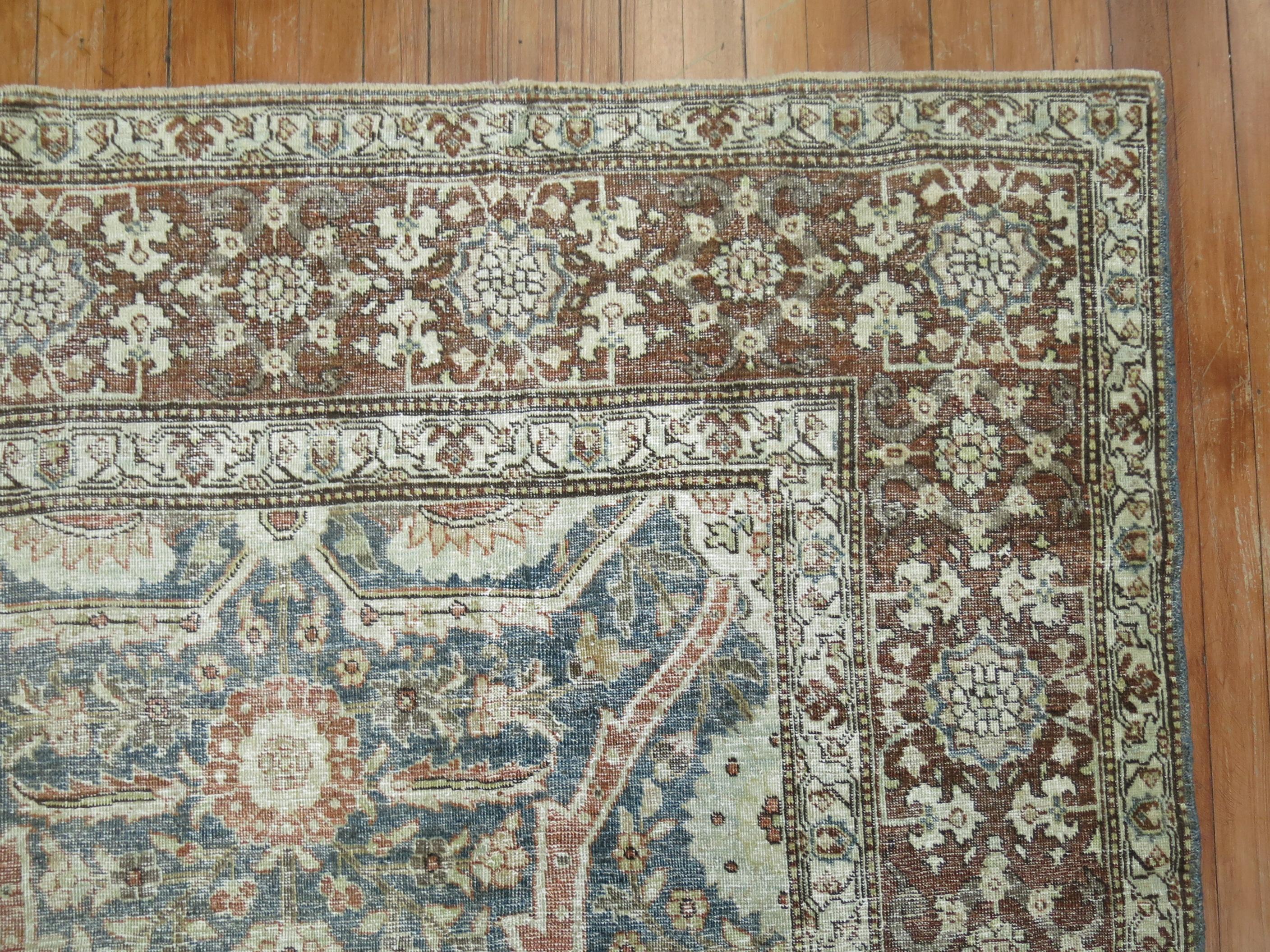 20ième siècle Tapis persan ancien de la collection Zabihi de Tabriz en vente