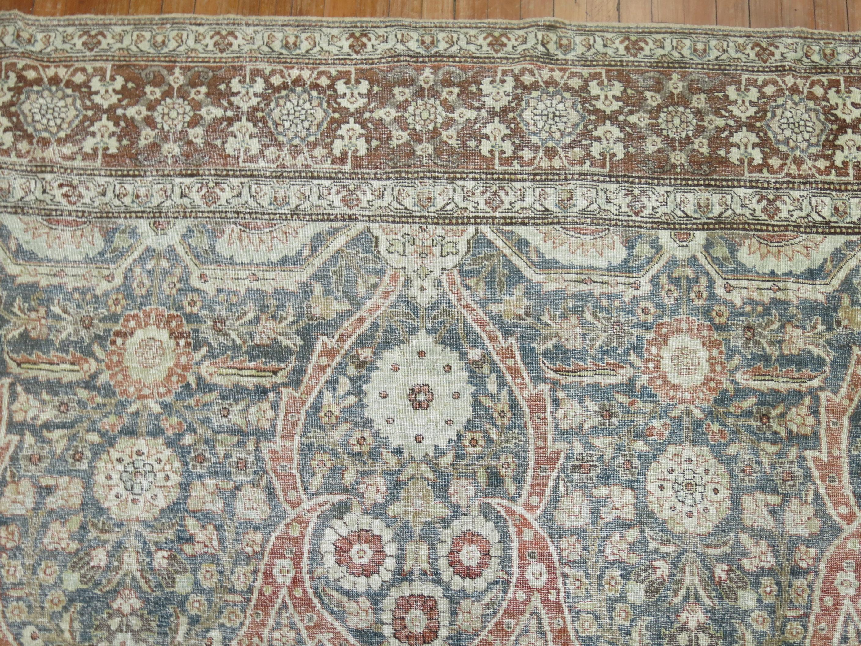 Laine Tapis persan ancien de la collection Zabihi de Tabriz en vente