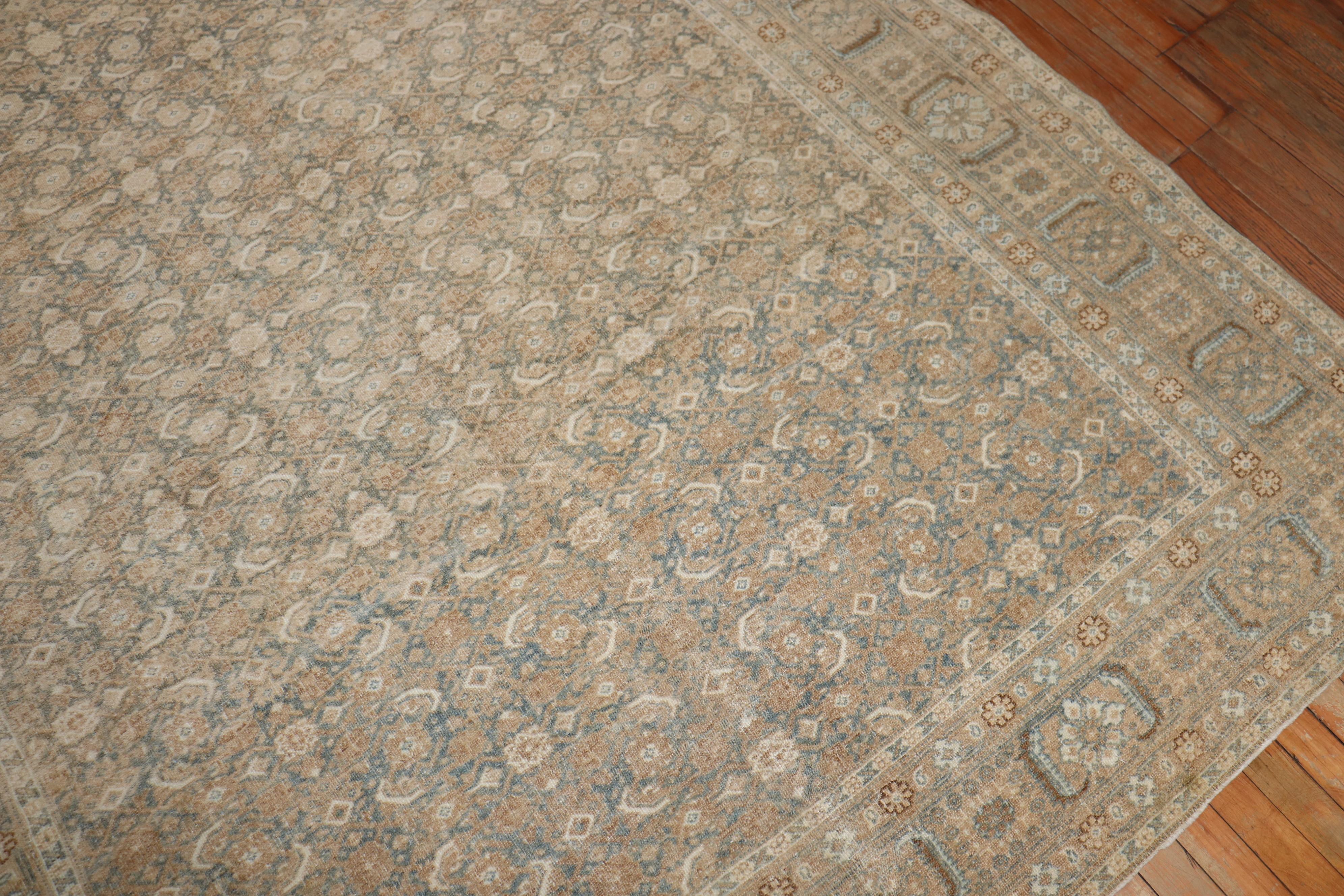 Zabihi Collection Antike persische Tabriz weiche grüne Teppiche im Angebot 3