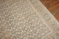 Zabihi Collection Antique Persian Tabriz soft Green Carpet