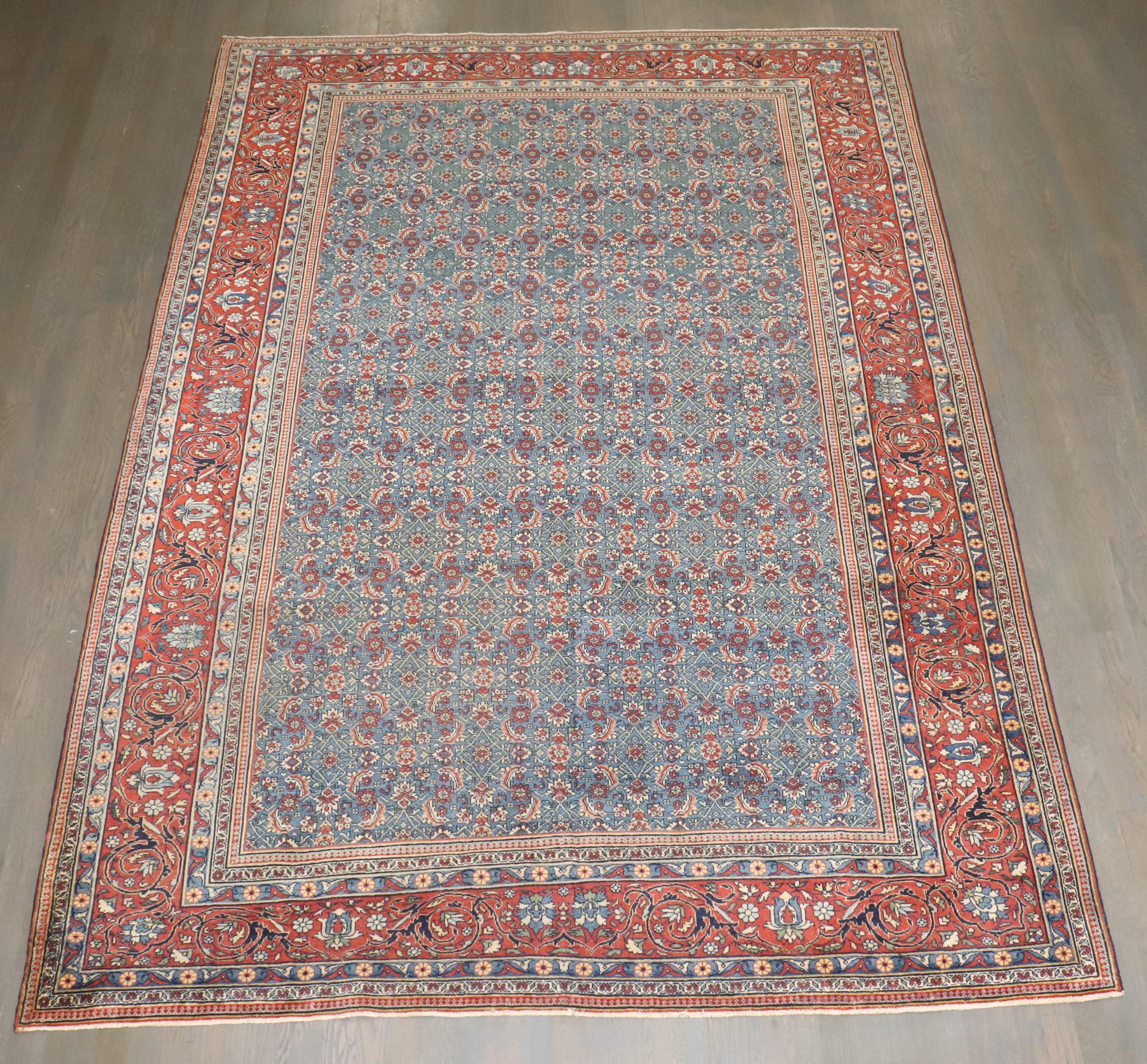 Antiker persischer Teheran-Teppich der Zabihi-Kollektion (Kaschan) im Angebot