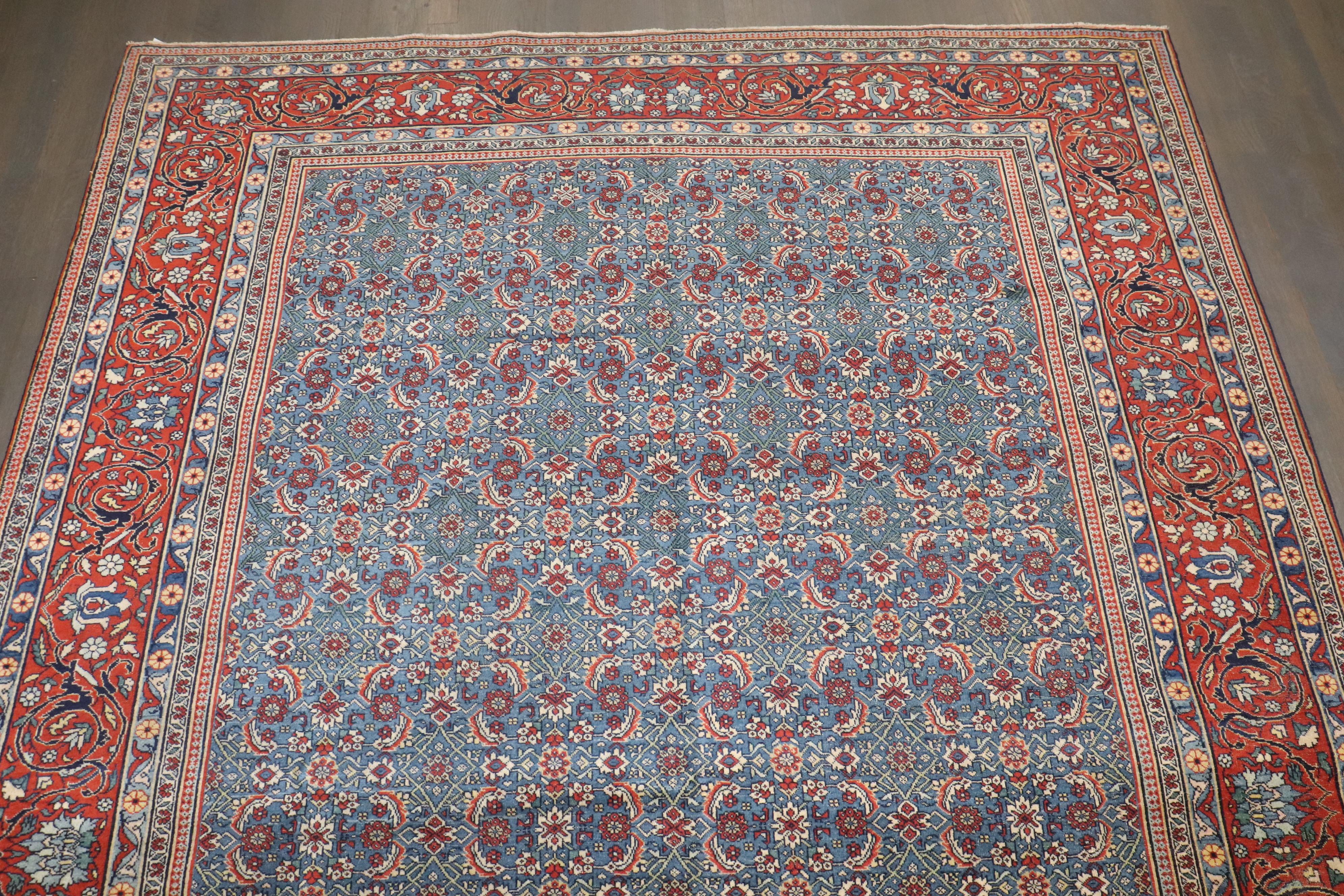Antiker persischer Teheran-Teppich der Zabihi-Kollektion (20. Jahrhundert) im Angebot