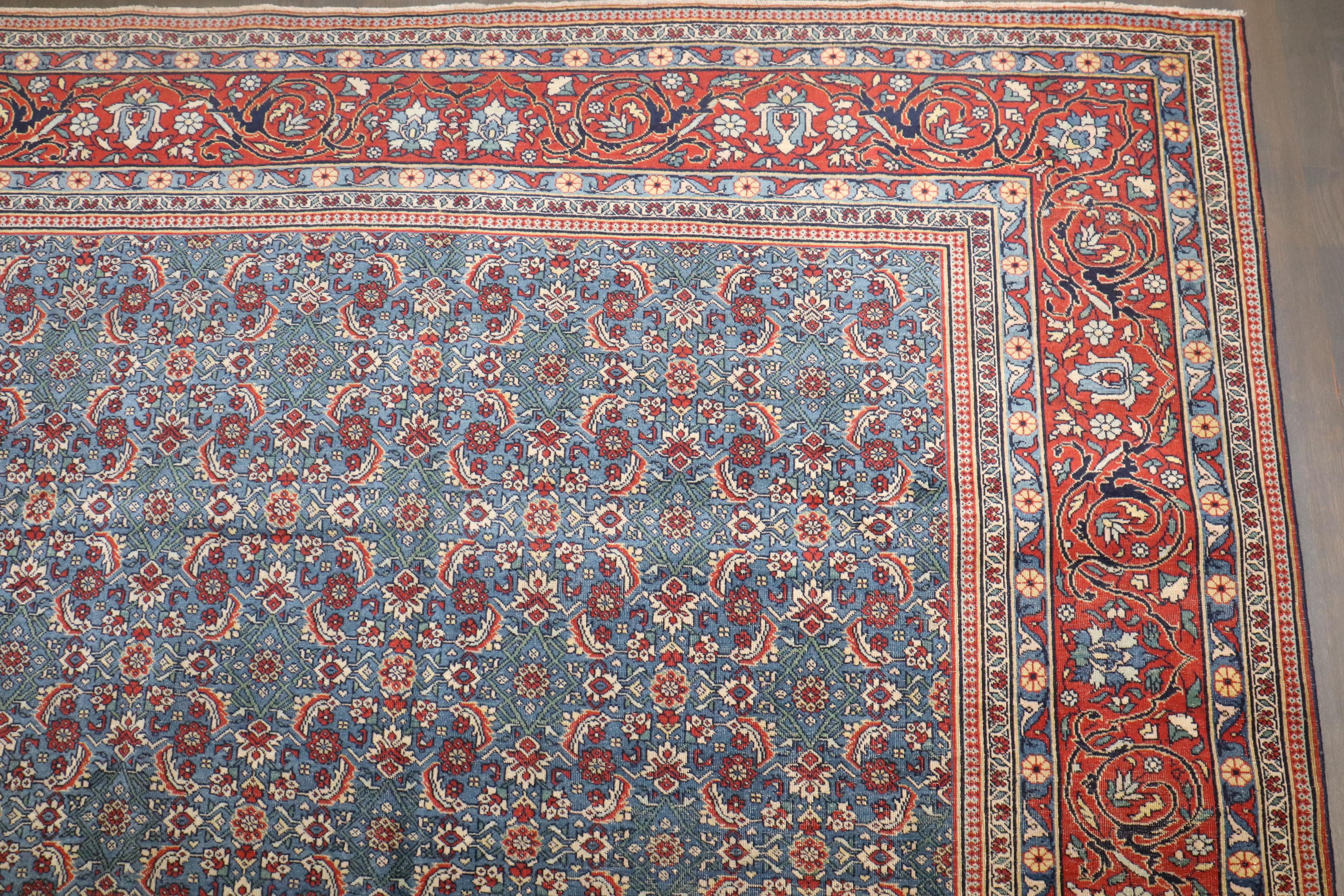 Antiker persischer Teheran-Teppich der Zabihi-Kollektion (Wolle) im Angebot