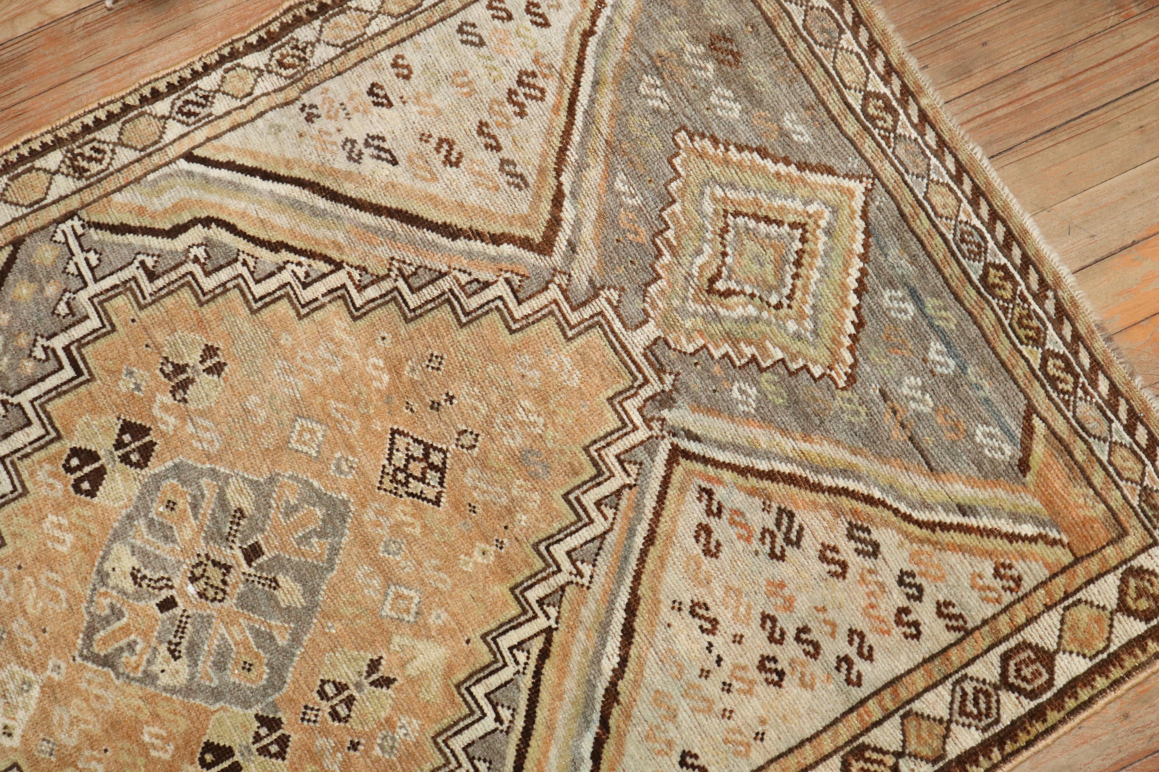 Zabihi Collection Antique Persian Tribal Persian Throw Rug In Good Condition In New York, NY