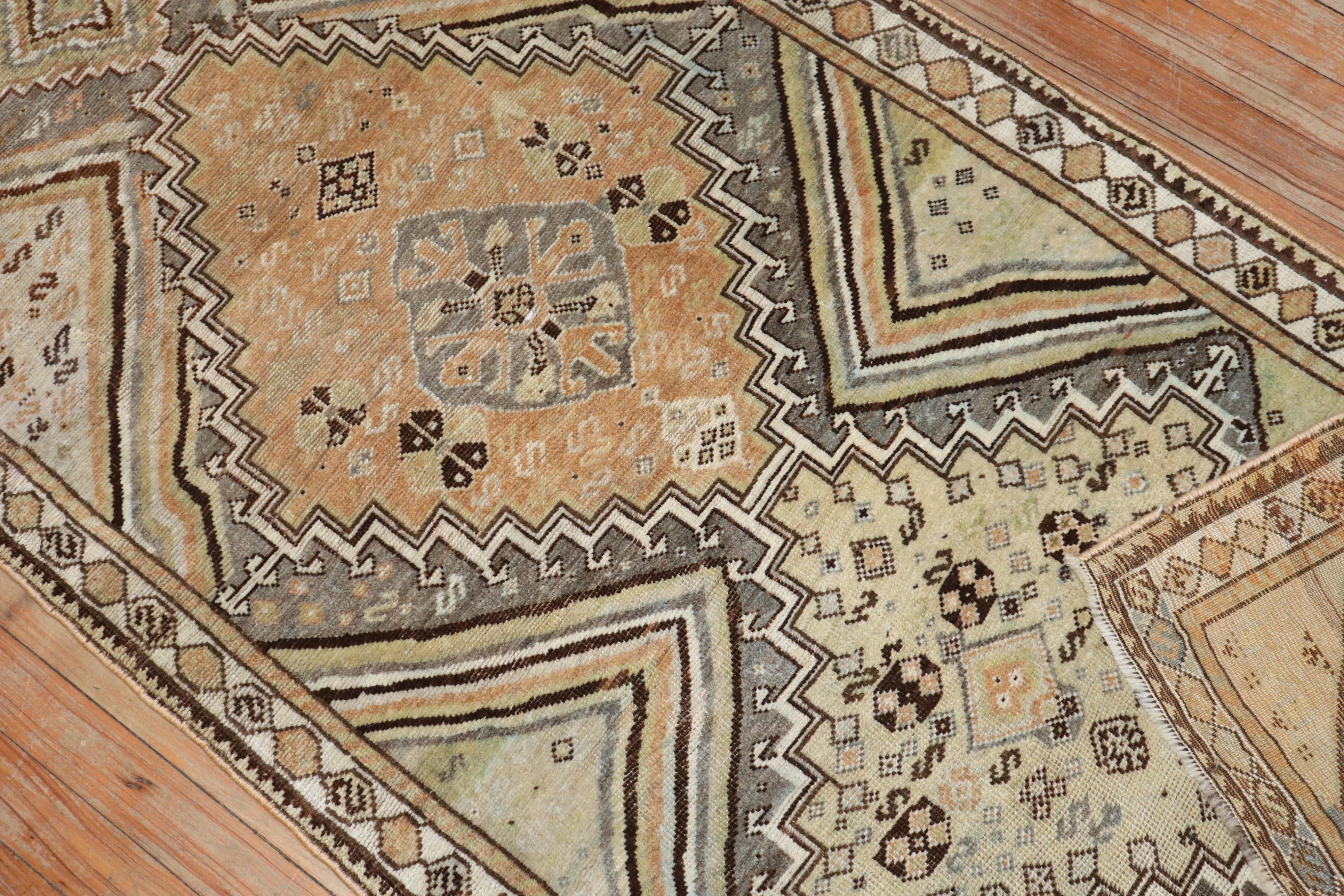 20th Century Zabihi Collection Antique Persian Tribal Persian Throw Rug