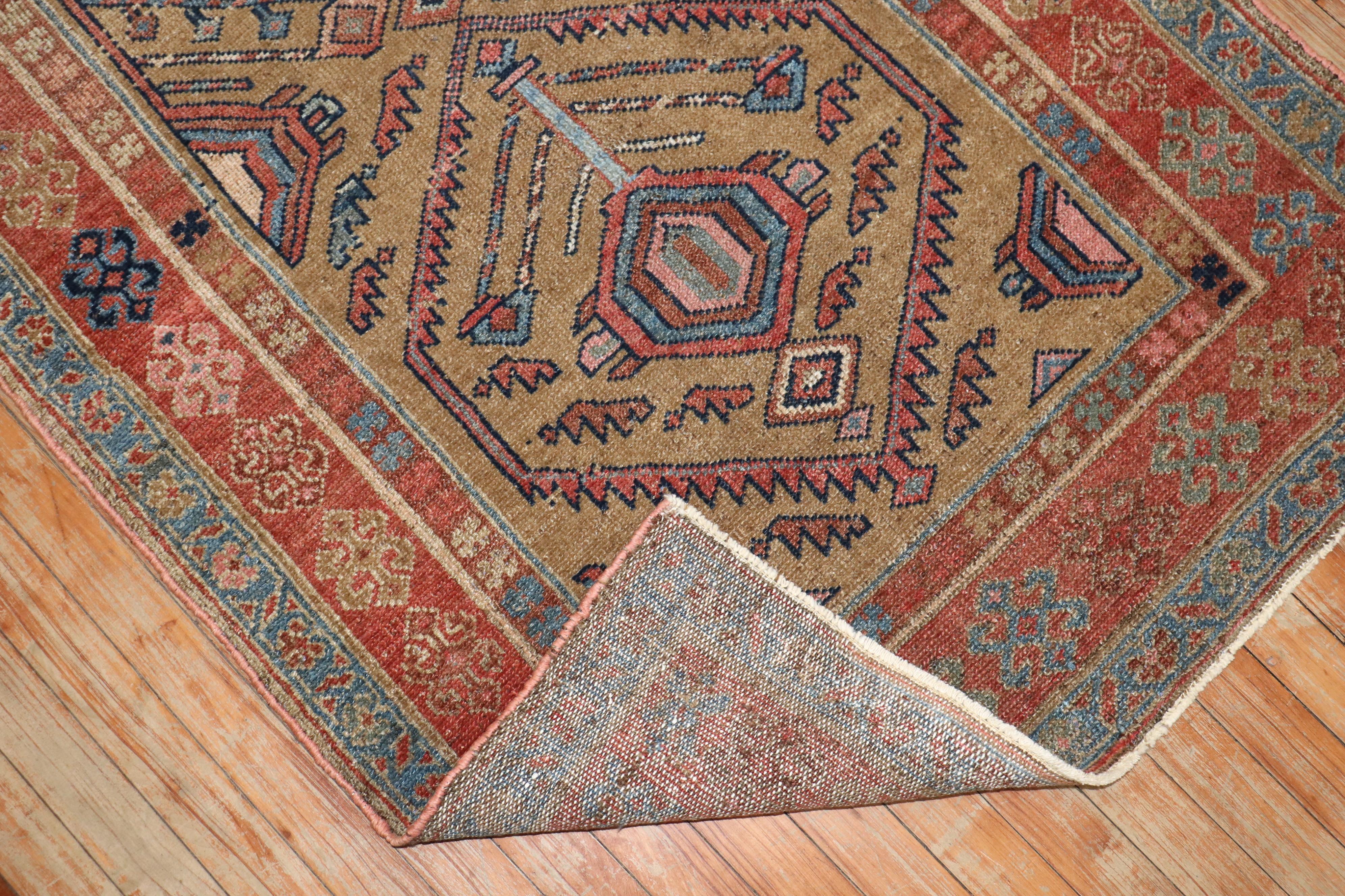 Zabihi Collection Antique Persian Tribal Scatter Rug In Good Condition For Sale In New York, NY