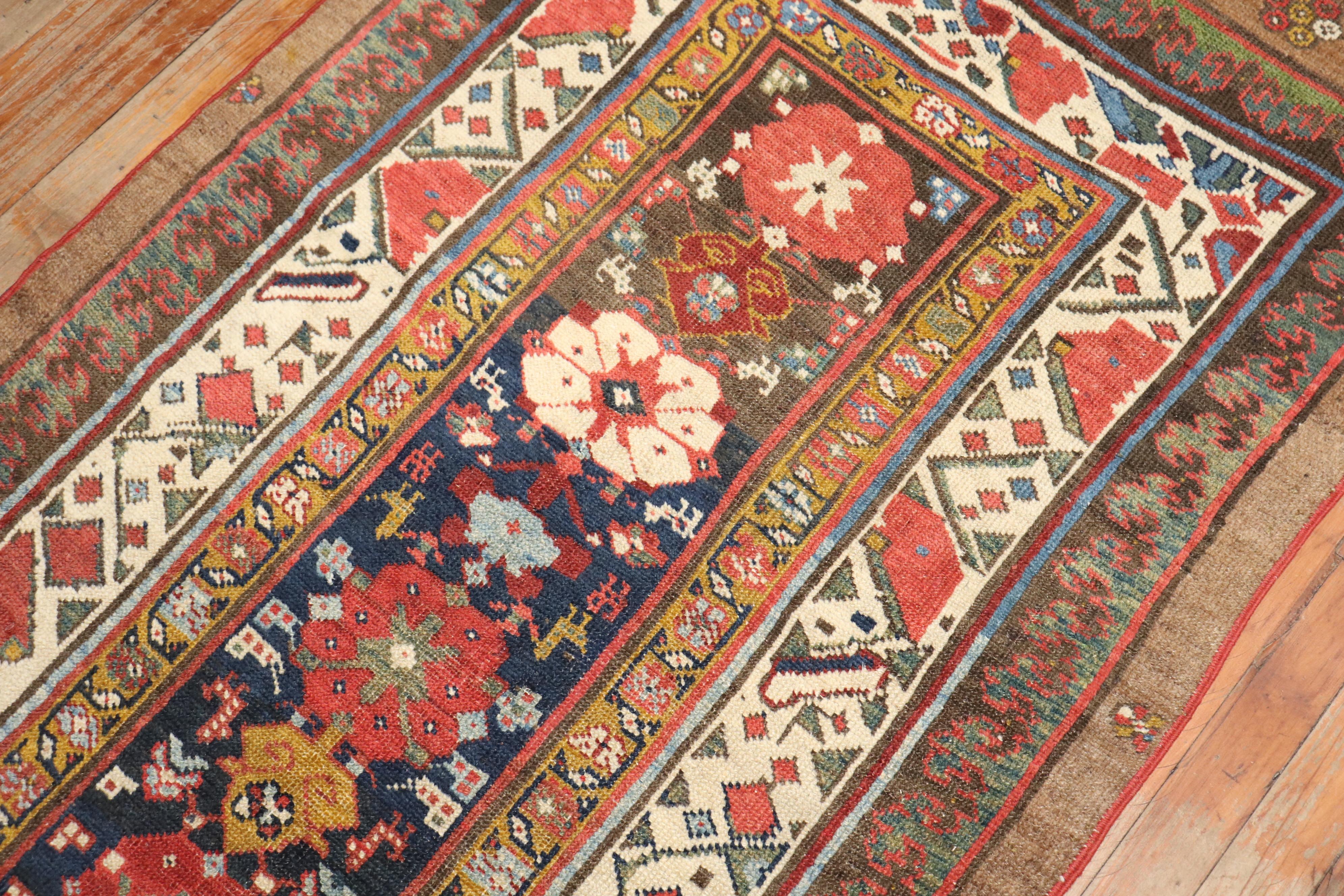 Zabihi Collection Antique Persian Tribal Serab Runner For Sale 1