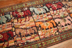 Zabihi Collection Antique Pictorial Horse Karabagh Runner