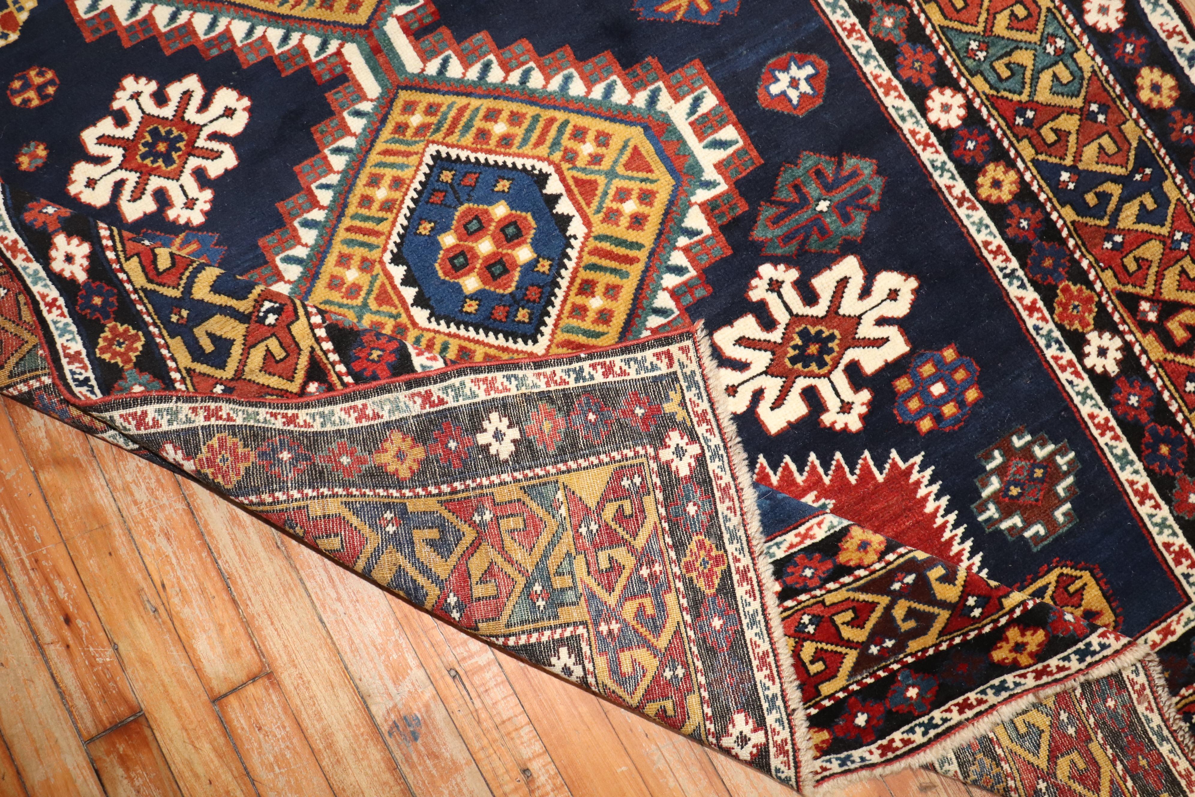 Zabihi Collection Antique Shirvan Rug In Good Condition For Sale In New York, NY