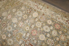 Zabihi Collection Antique Soft Green Camel Color Serab Corridor Size Rug