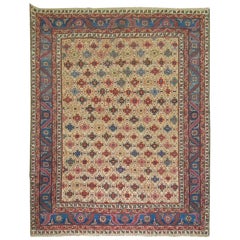 Zabihi Collection Antique Square Bakshaish Rug, 7' x 8'2''