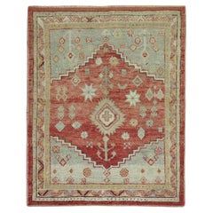 Zabihi Collection Antique Square Turkish Anatolian Rug