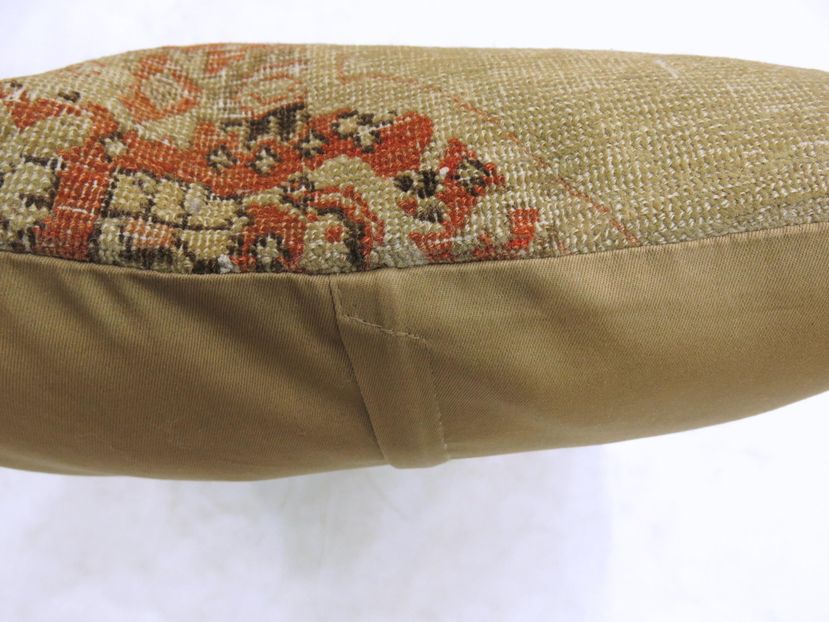 American Classical Zabihi Collection Antique Tabriz Rug  Non-Insert Pillow  For Sale