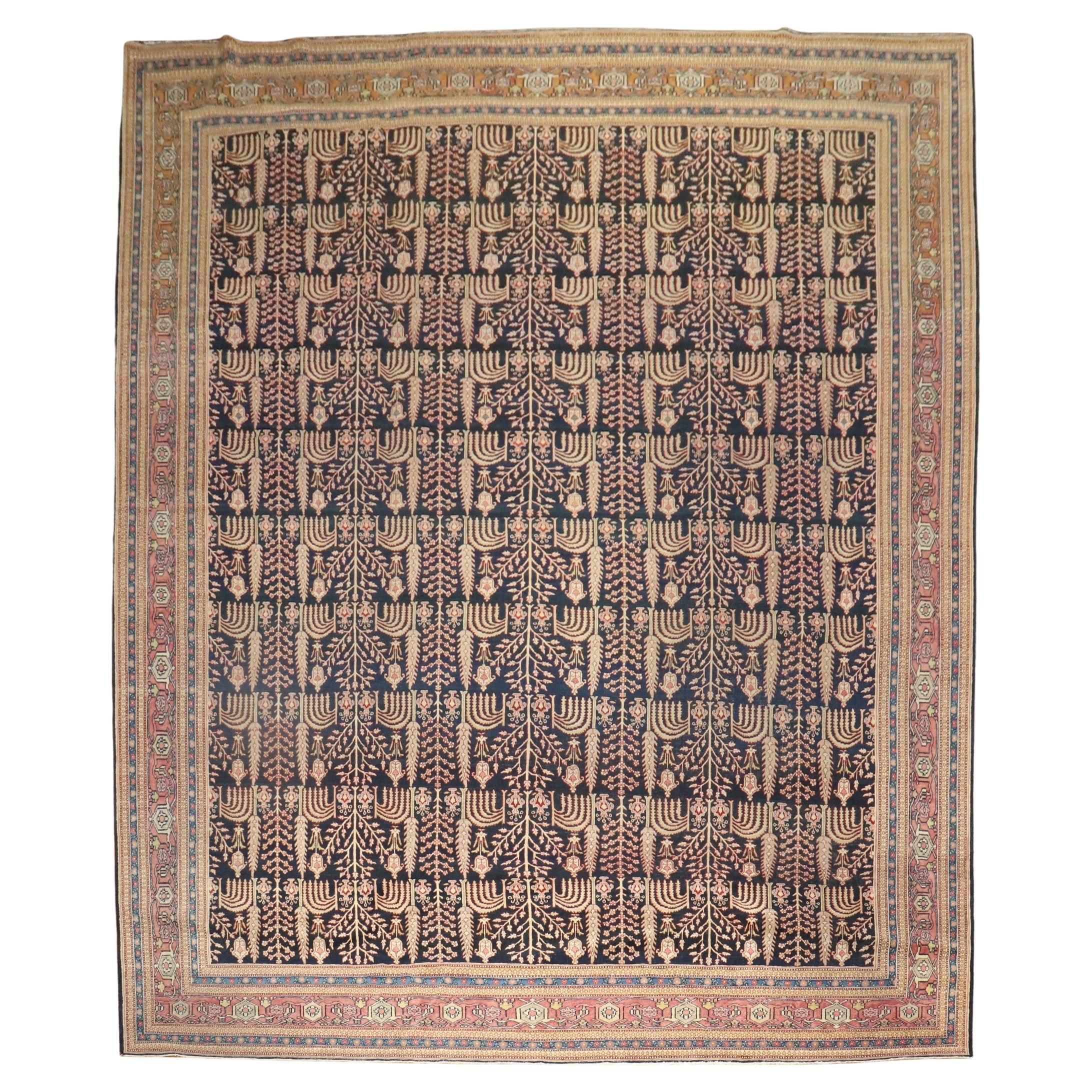 Zabihi Collection Antique Tabriz Willow Tree Rug