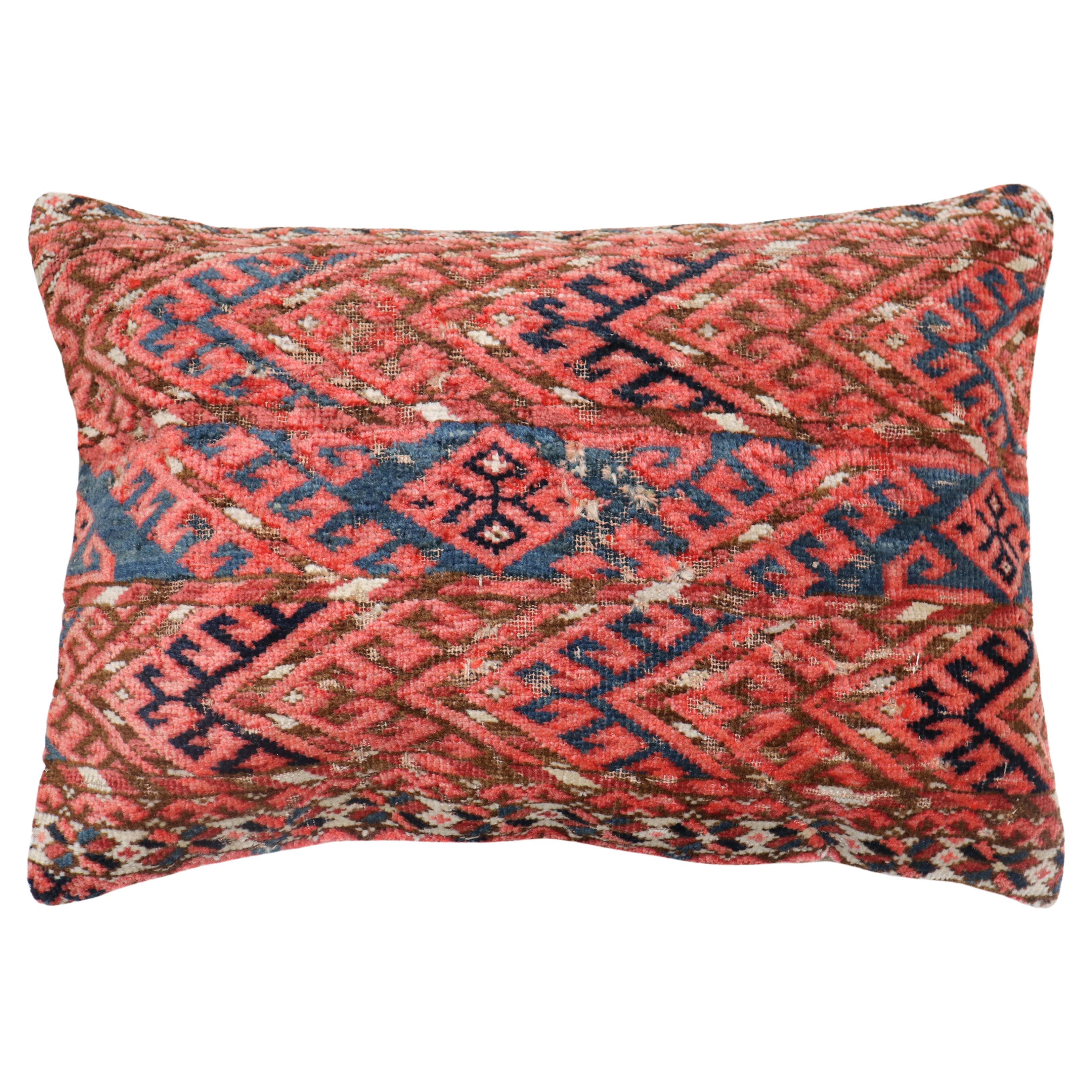 Zabihi Collection Antique Tekke Rug Pillow For Sale