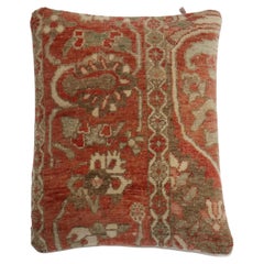 Zabihi Collection Antique Terracotta Persian Rug Pillow