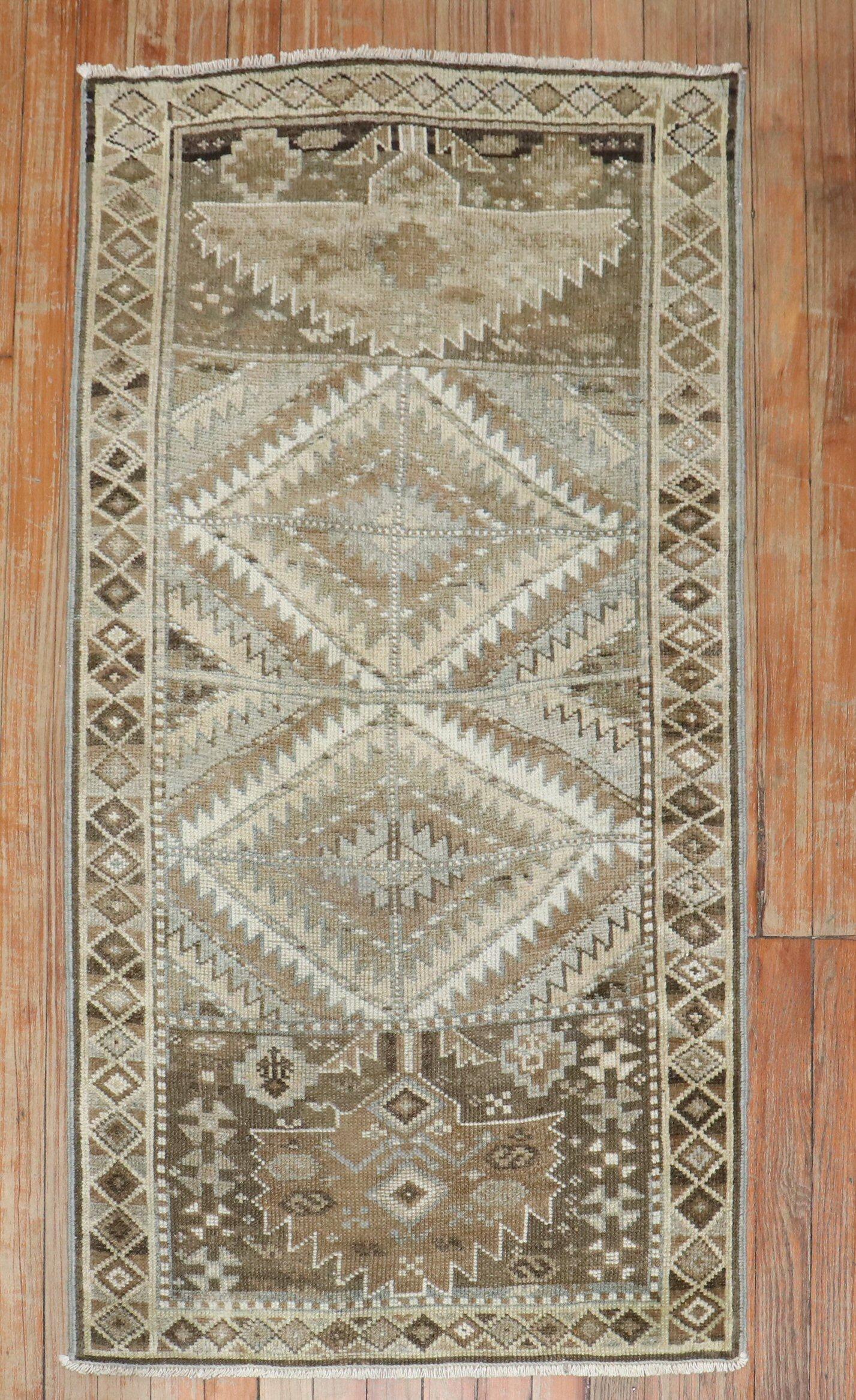 Zabihi Collection Antique Tribal Balouch Small Rug In Good Condition For Sale In New York, NY