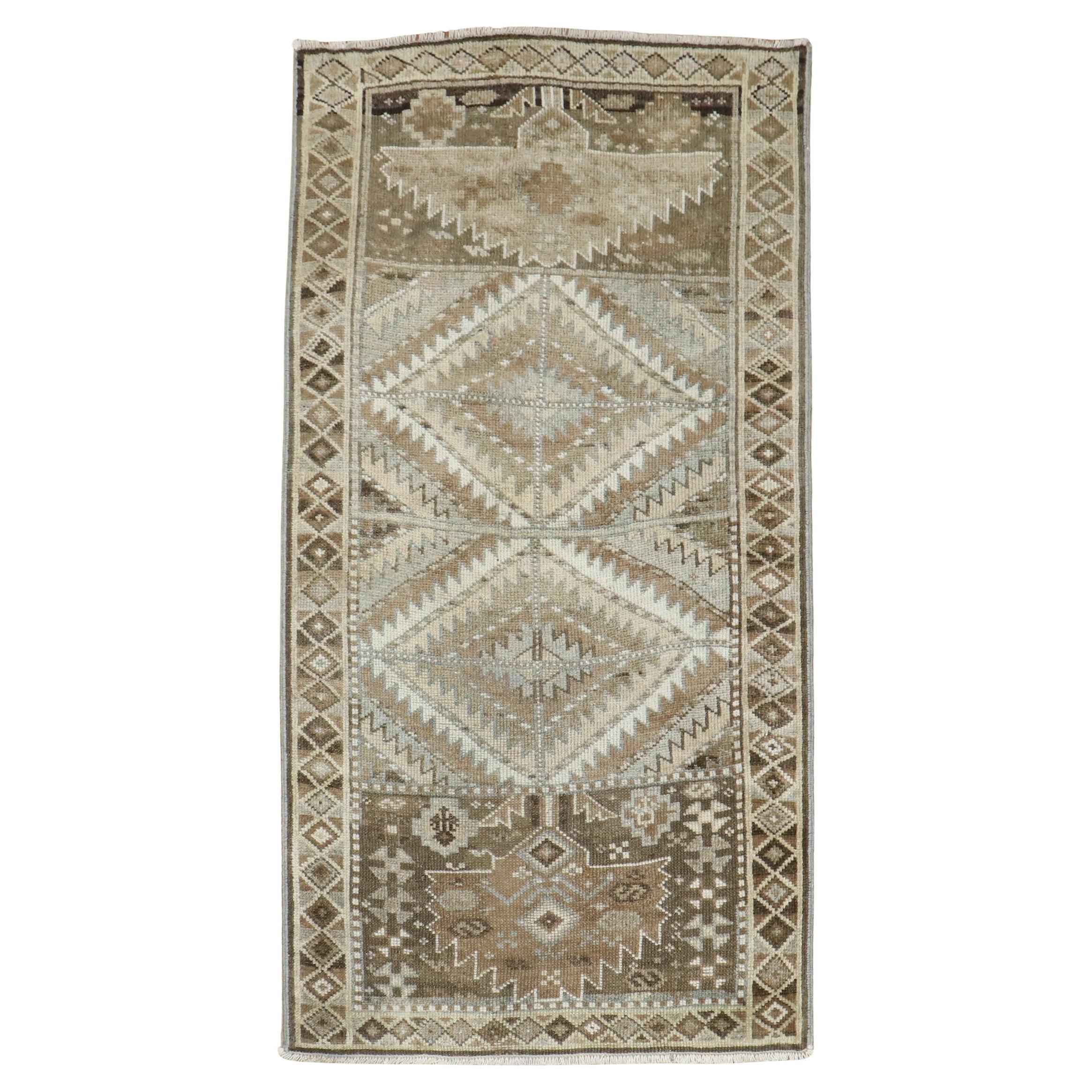 Zabihi Collection Antique Tribal Balouch Small Rug